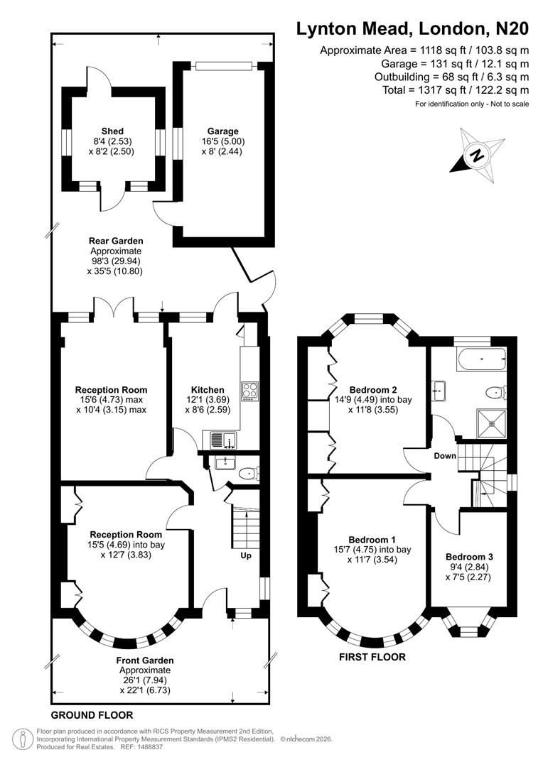 61, Lynton Mead, Totteridge floorplan