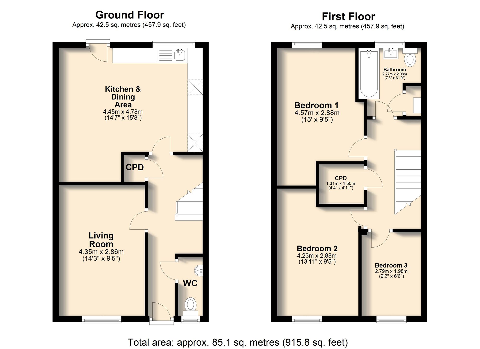 9 Streetfields, Sheffield floorplan