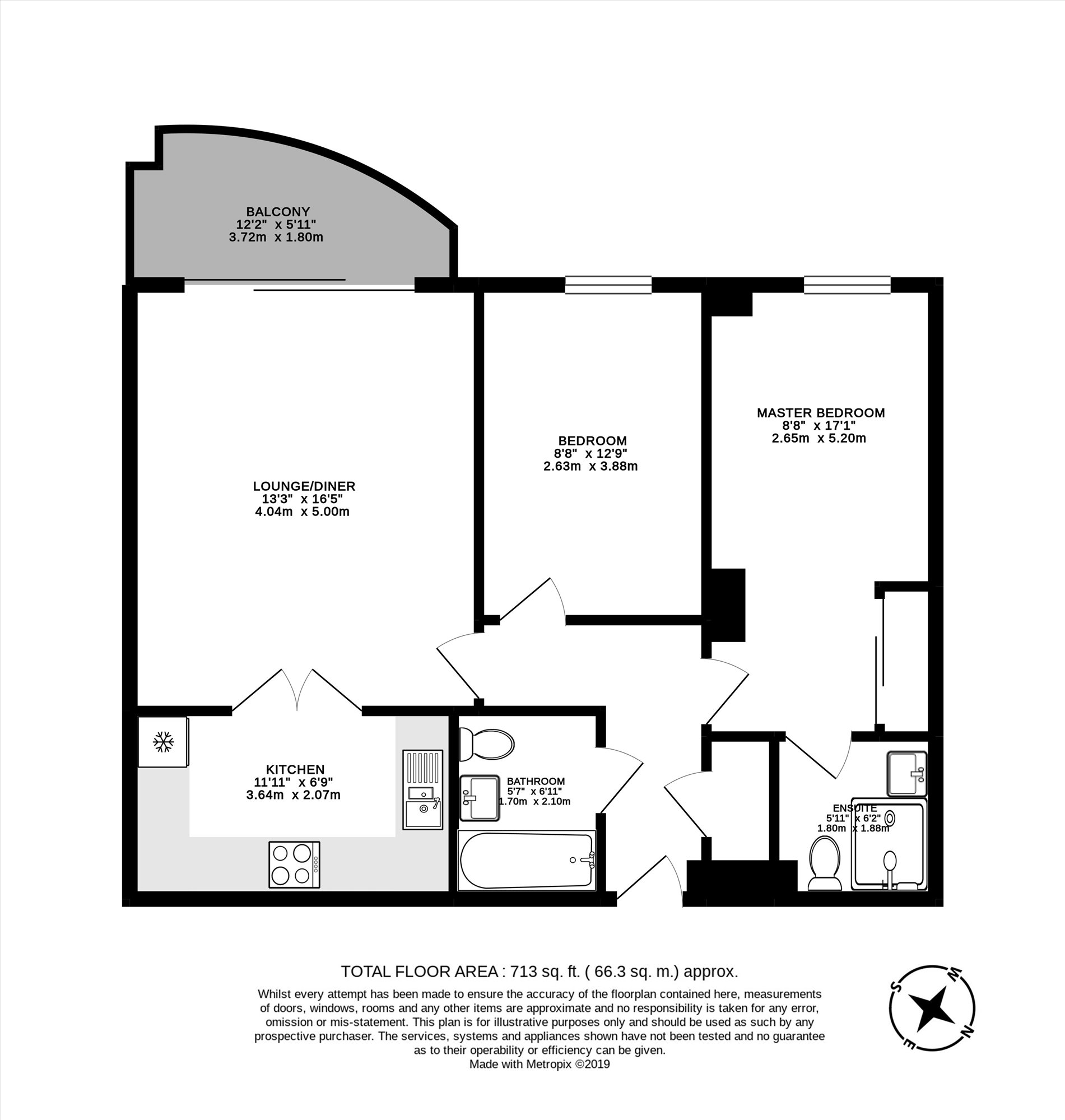 213, Drake House, London floorplan