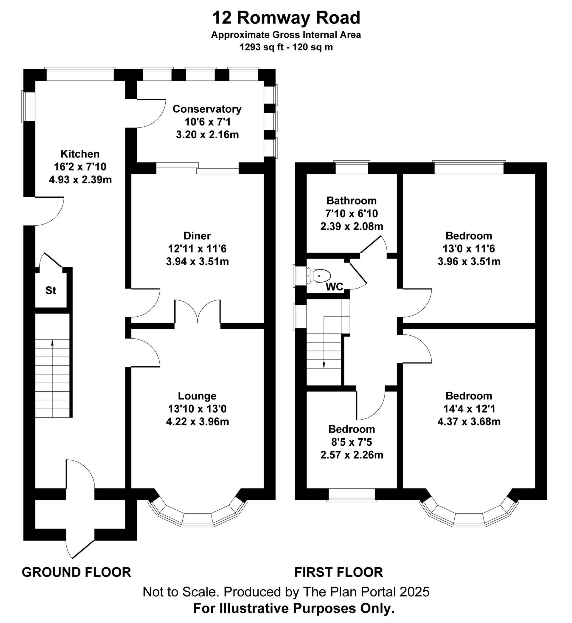 12, Romway Road, Leicester floorplan