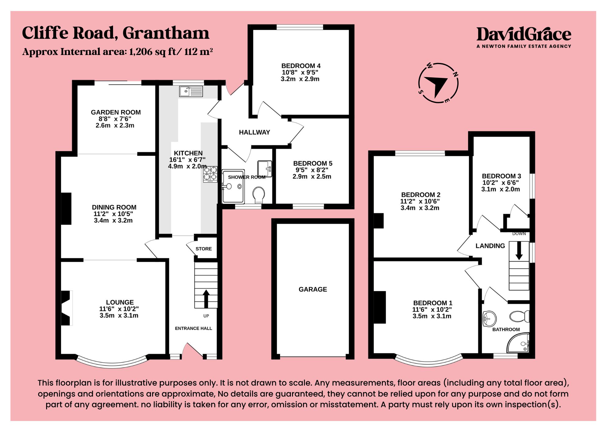 3 Cliffe Road, Grantham floorplan