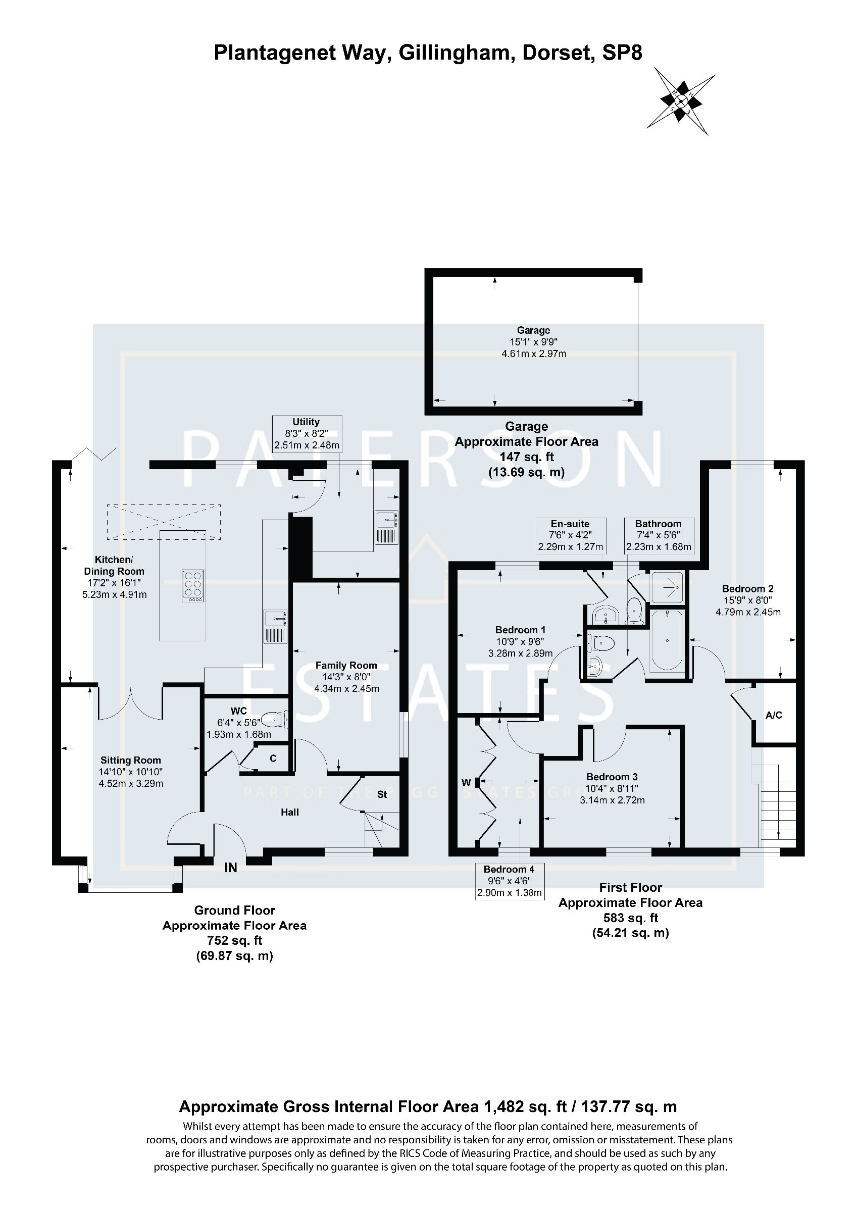 1 Plantagenet Way, Gillingham floorplan