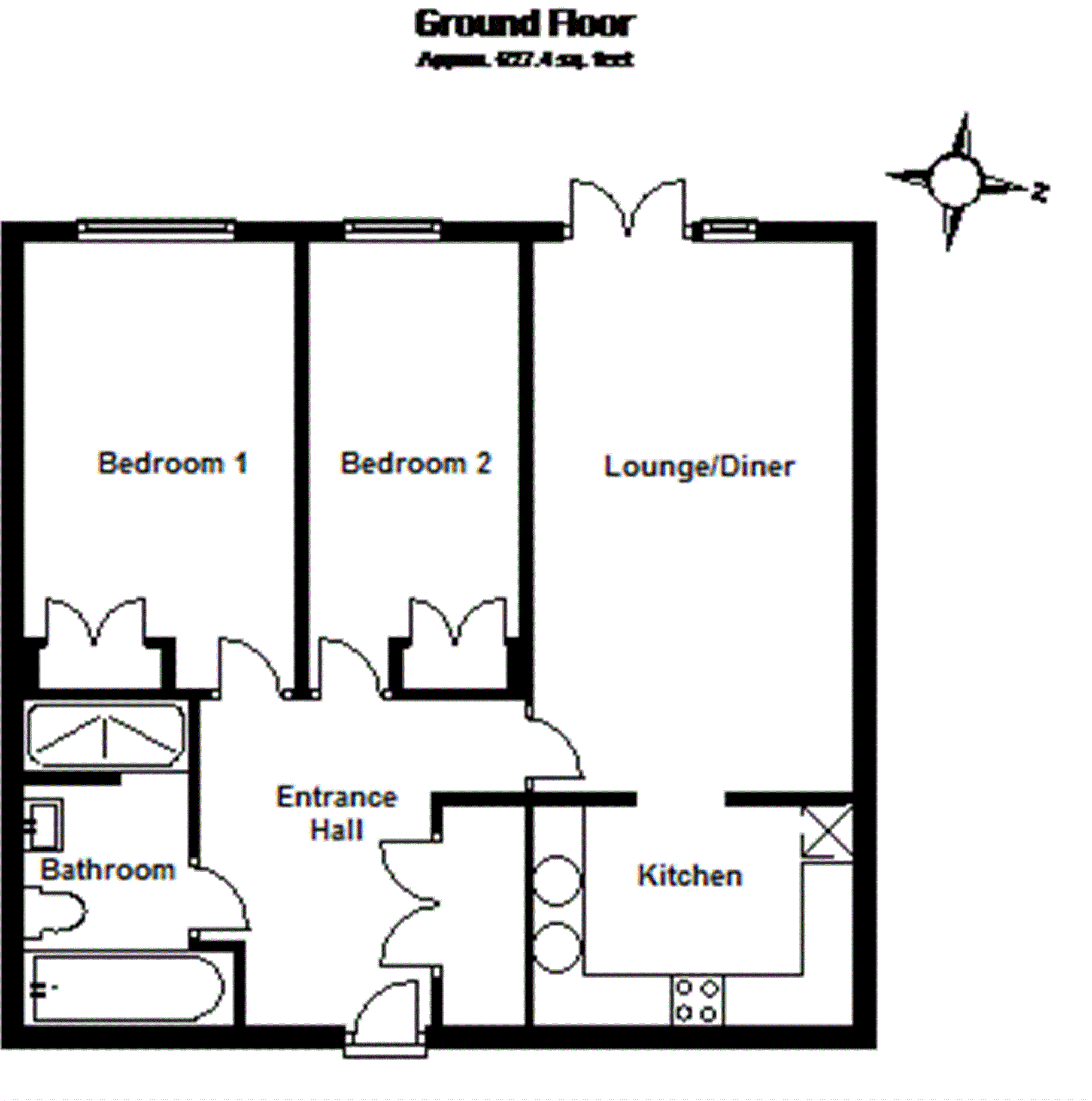 2 Bedrooms Flat to rent in Botany Close, New Barnet, Barnet EN4