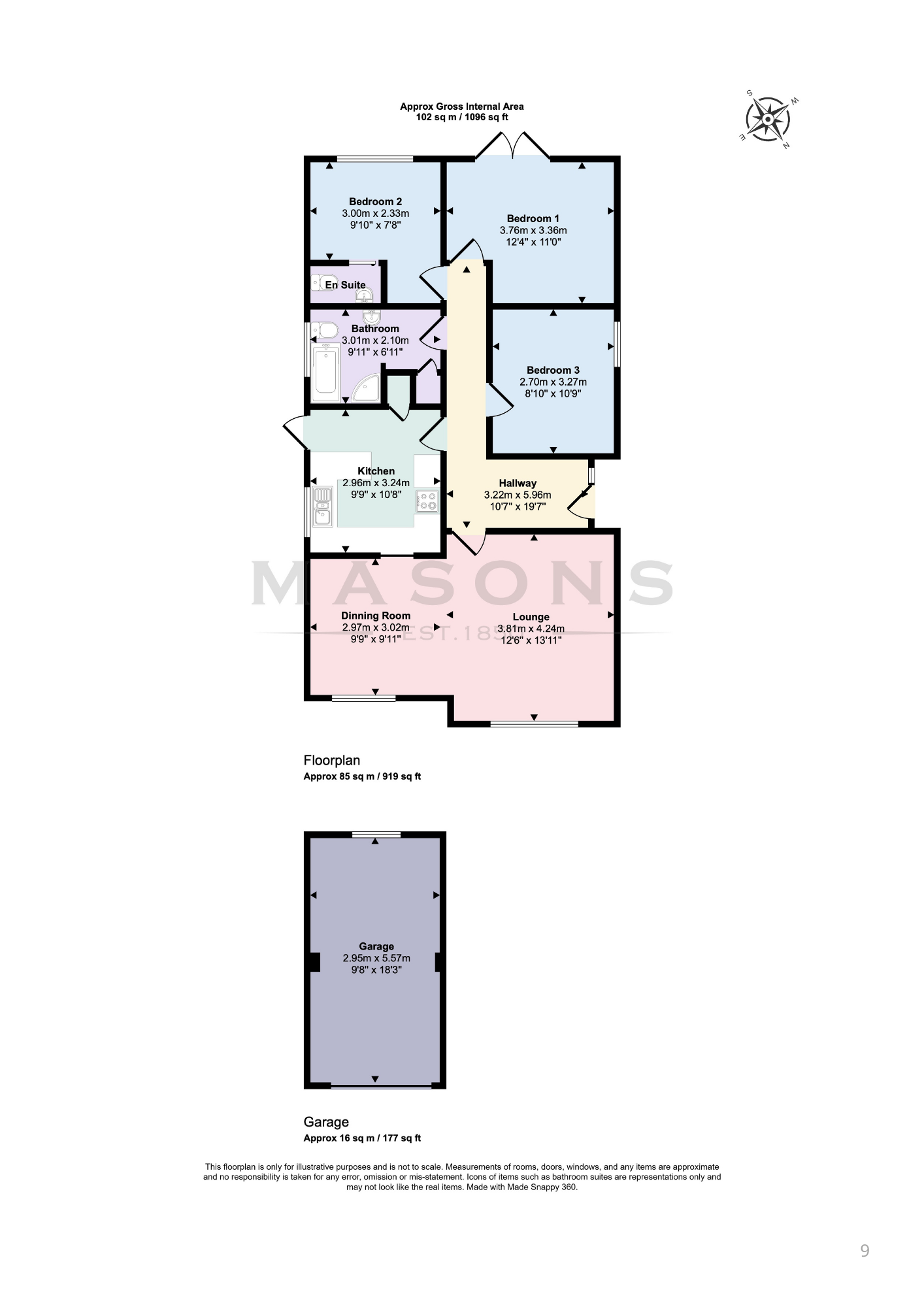 13, Spire View Road, Louth floorplan