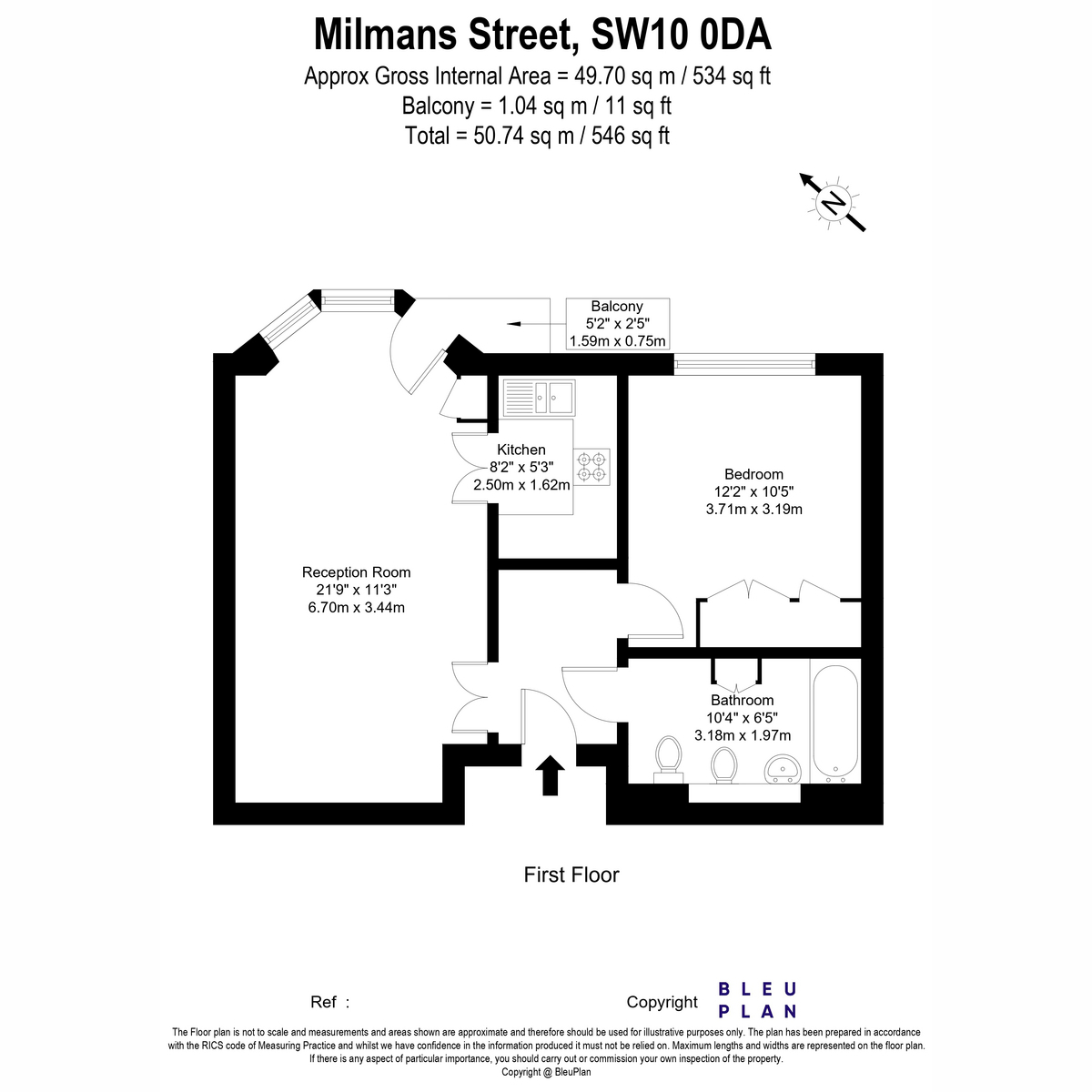 Flat 32, 47, Milmans Street, London floorplan