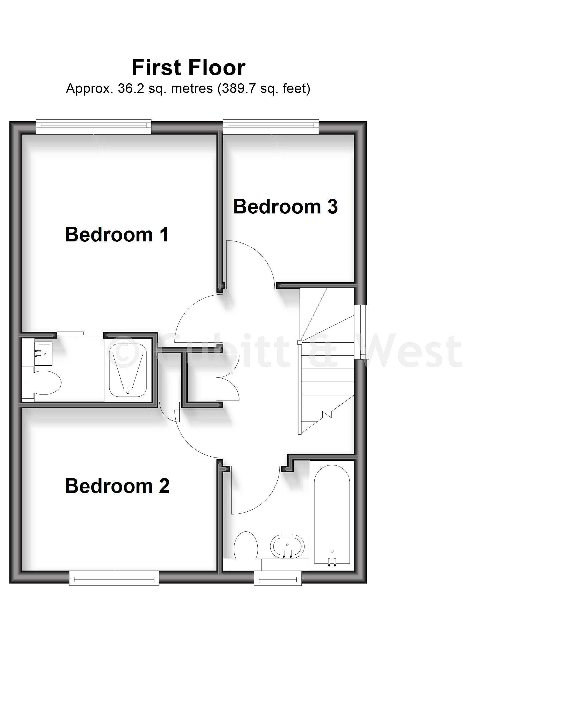 1A, Quarry Way, Horsham floorplan