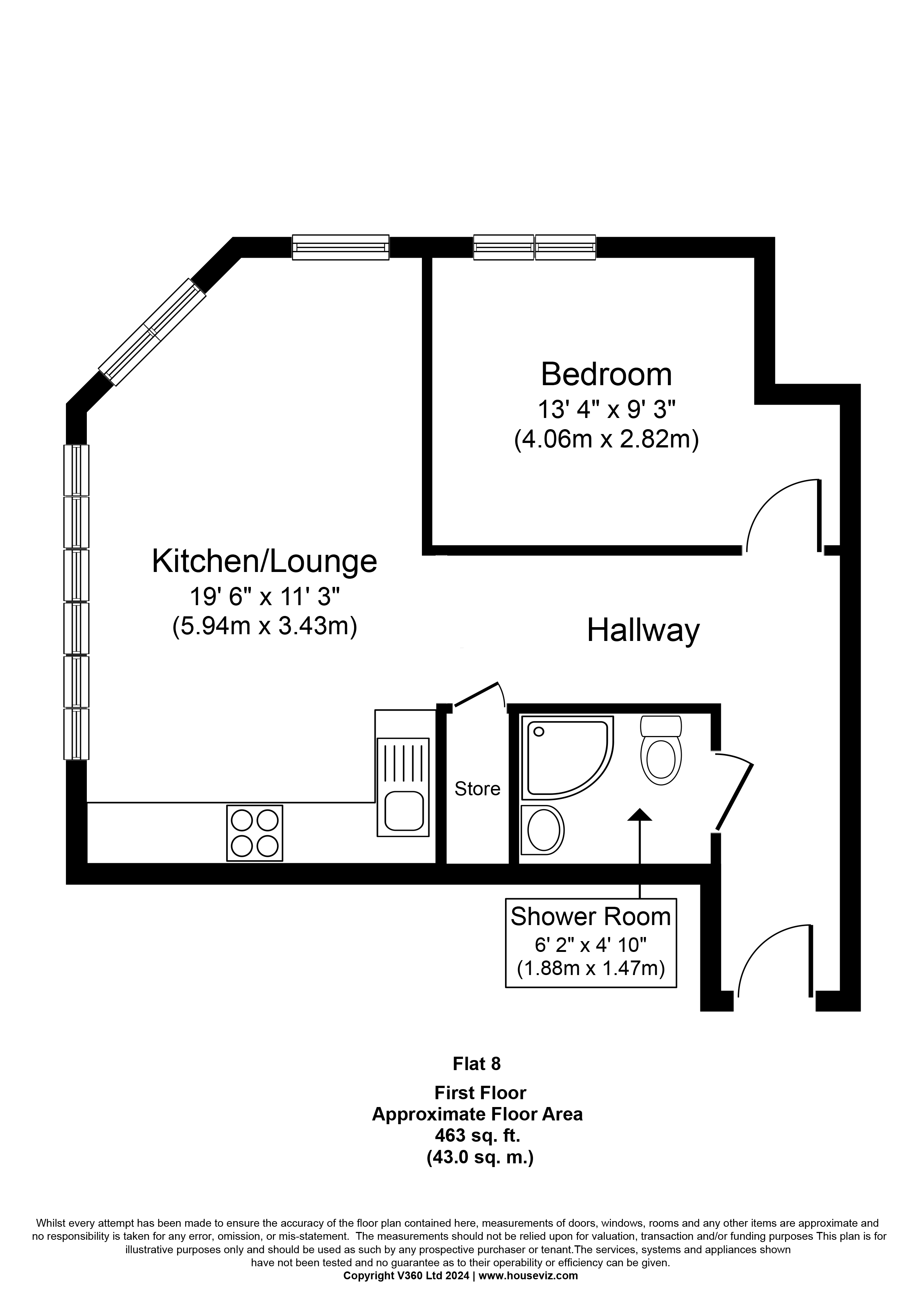 Flat 8, 15 Earle Street, Earlestown floorplan