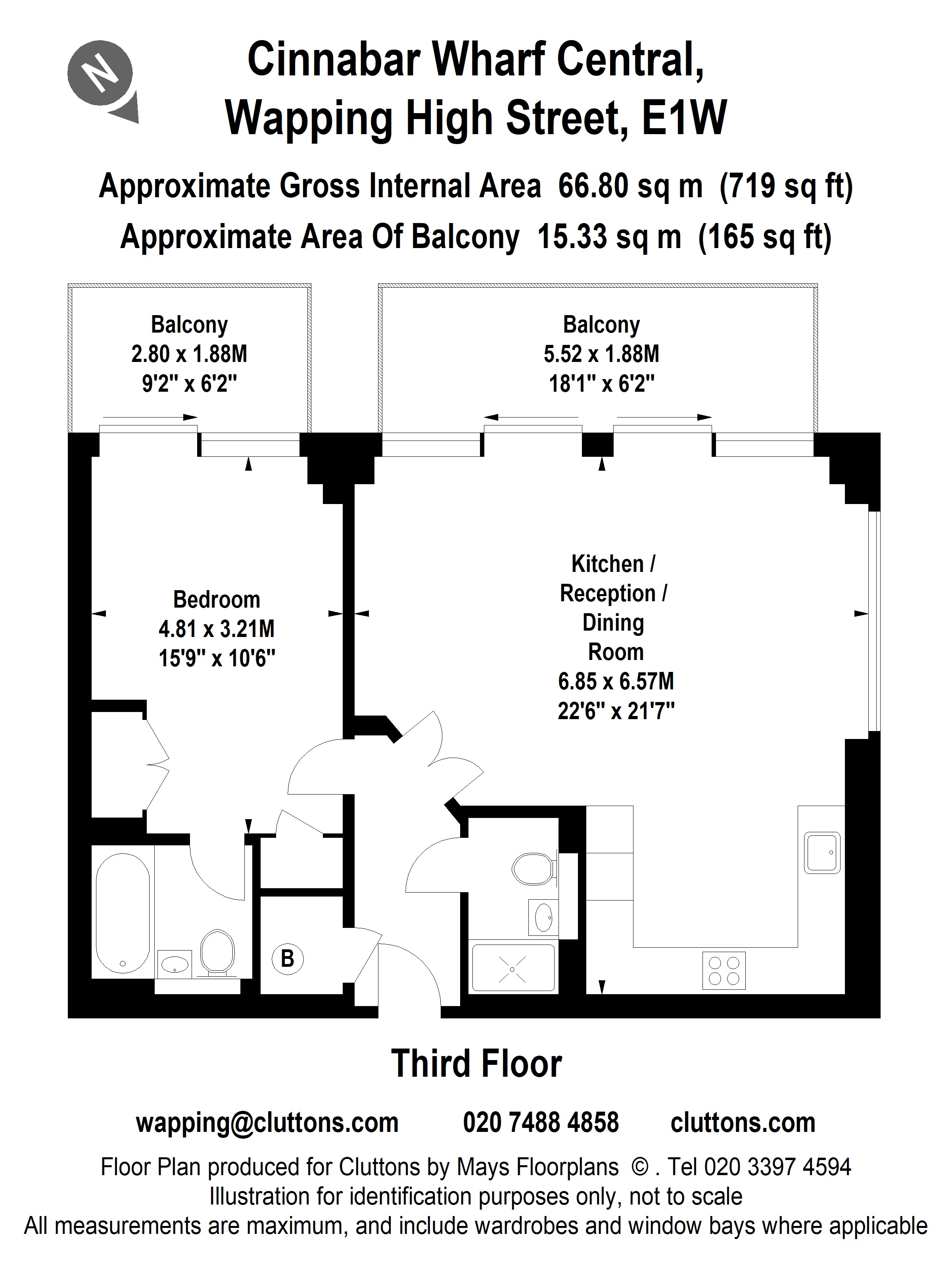 Cinnabar Wharf Central, London floorplan