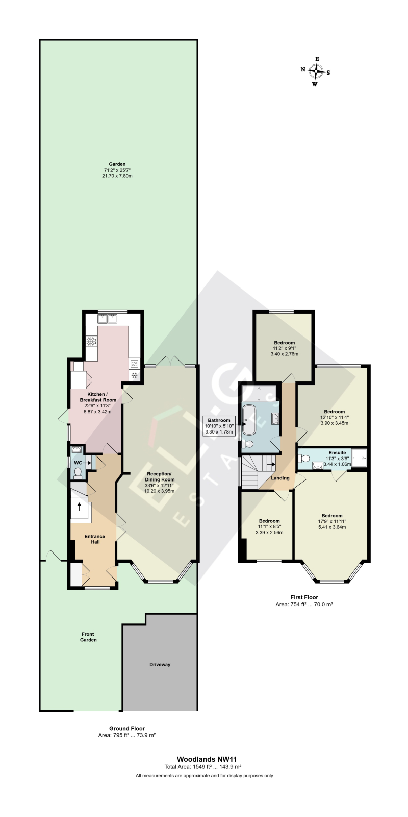 10 Woodlands, London floorplan