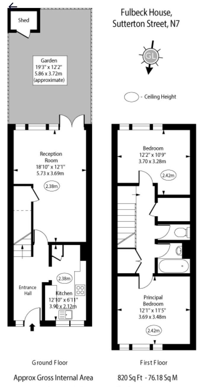 Sutterton Street, London floorplan