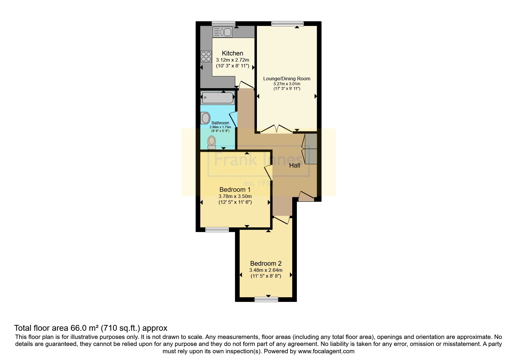 Flat 5, Harpur Crewe House, 3, Swarkestone Road, Derby floorplan