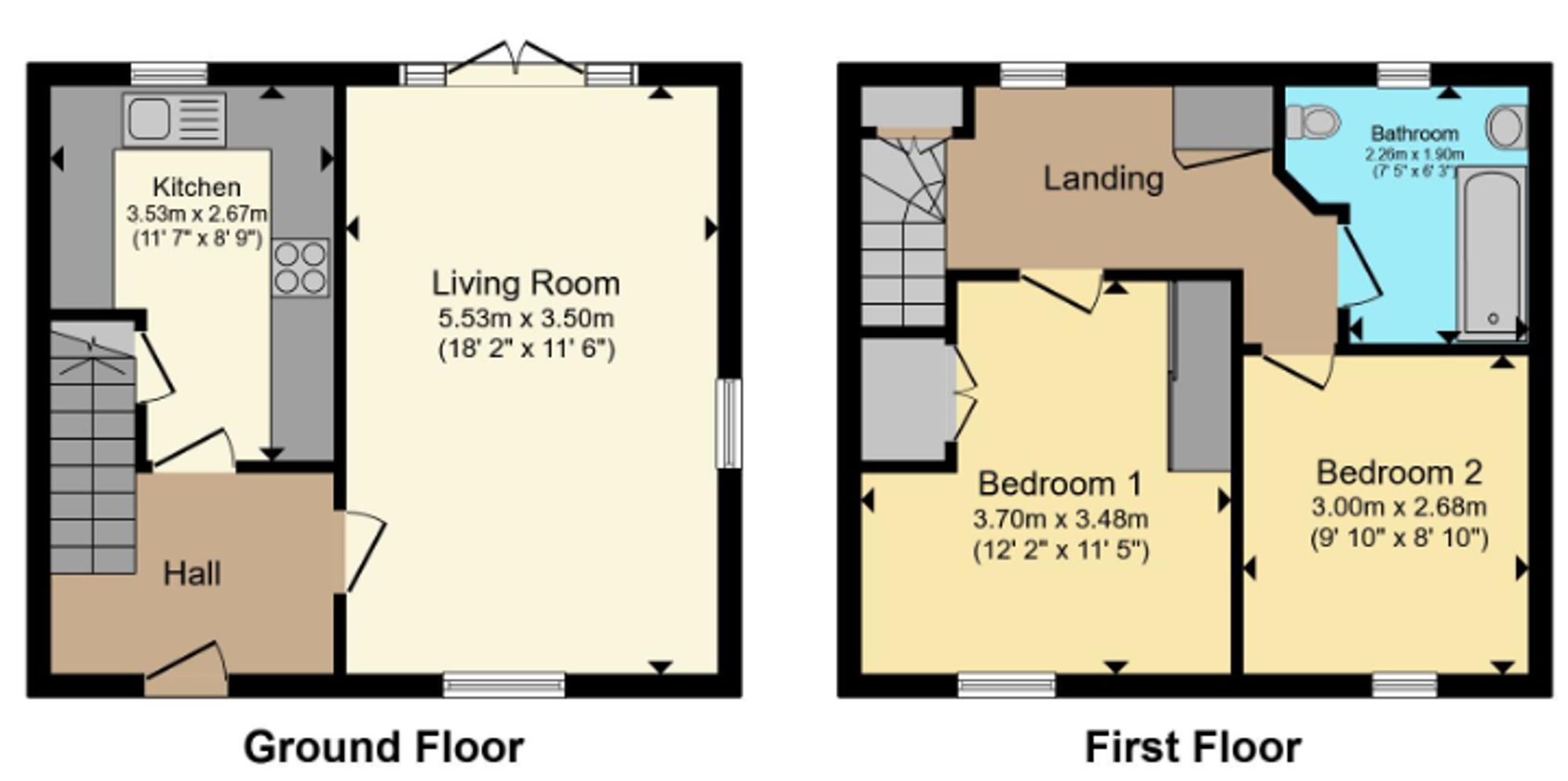 283 Harwich Road, Colchester floorplan