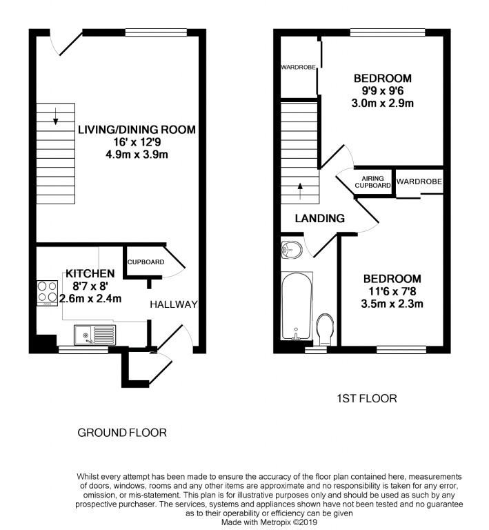 2 Bedrooms Terraced house for sale in Marlborough View, Farnborough GU14