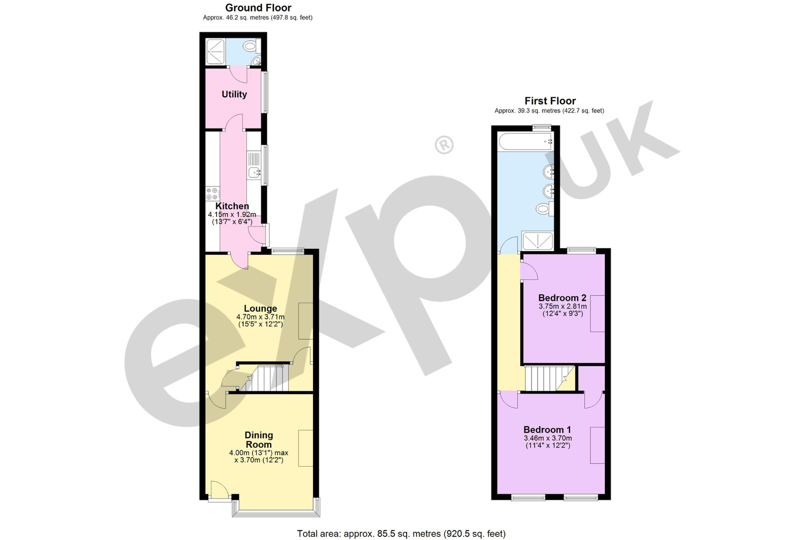 190, War Lane, Birmingham floorplan