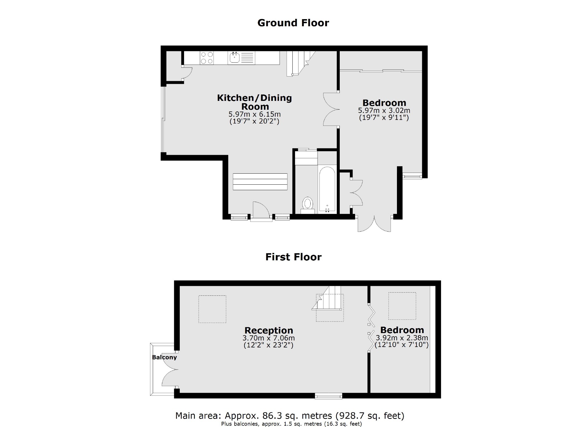 The Coach House , Rear Of 35, Muswell Hill Road, London floorplan