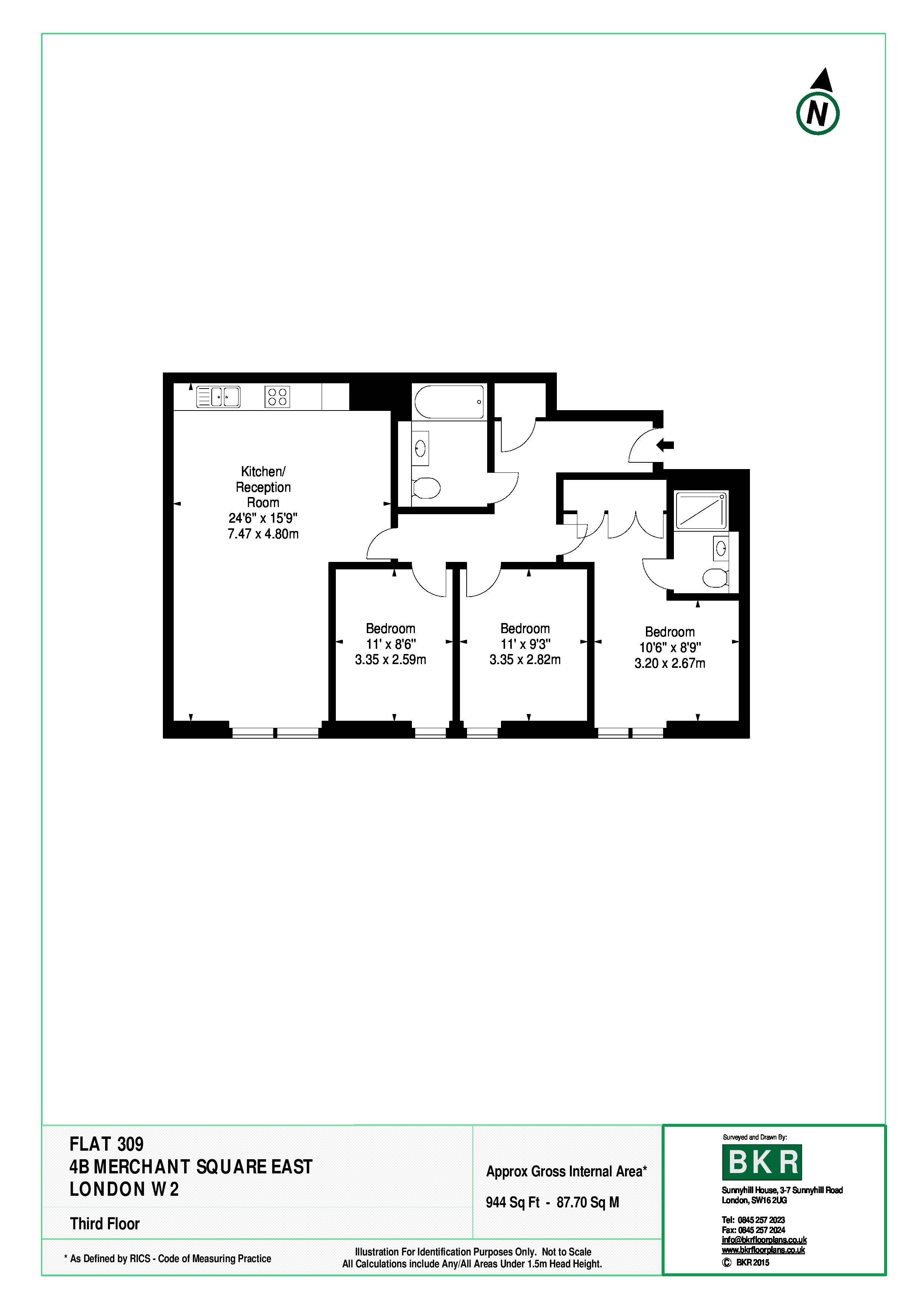 3 Bedrooms Flat to rent in Harbet Road, Paddington, London W2