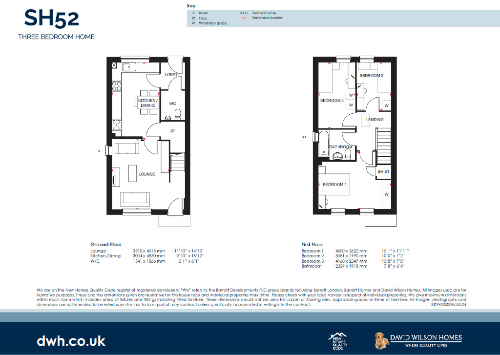 Plot 161 - Pastures Place, 6, Abbott Row, Grantham floorplan