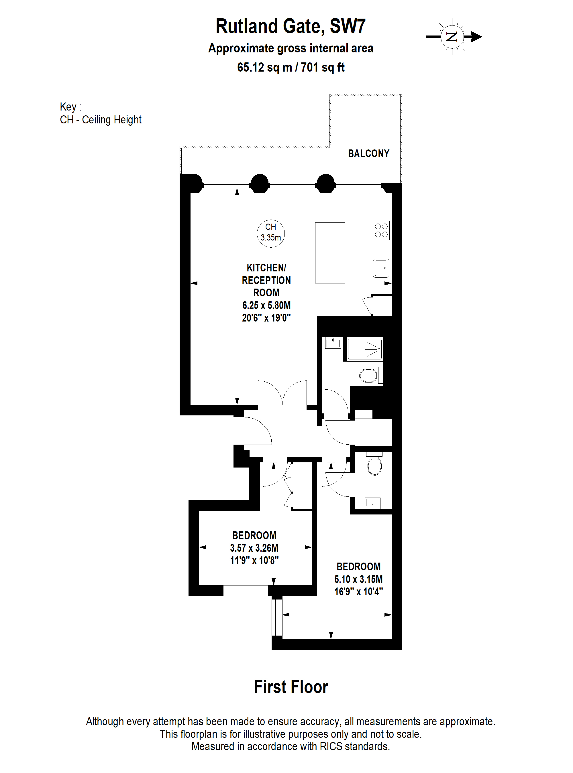 5, 38-39, Rutland Gate, Knightsbridge floorplan