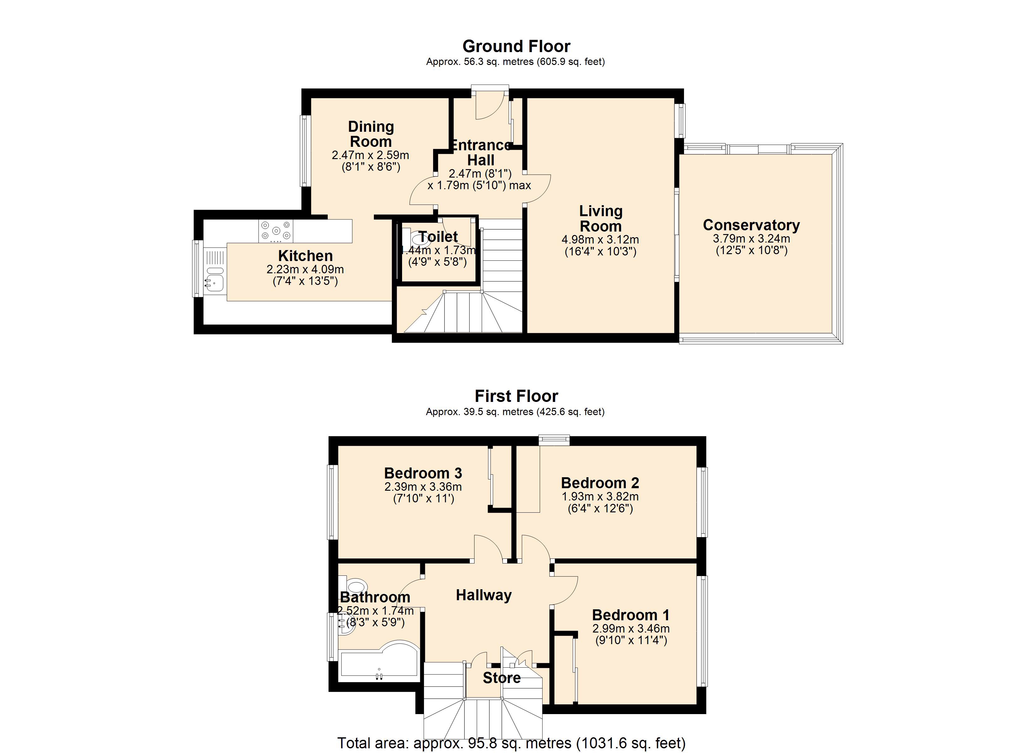 3 Bedrooms Detached house for sale in Meadow View, Holmewood, Chesterfield S42