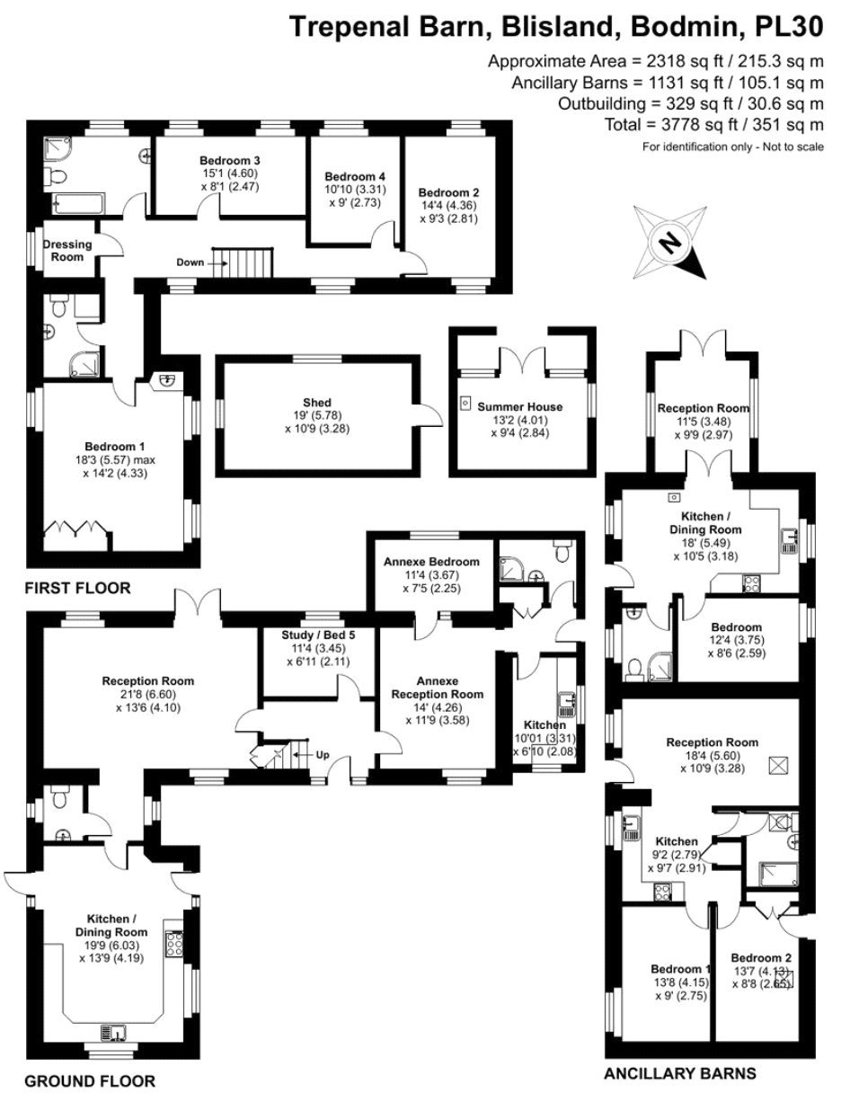 Trepenal Barn,, Blisland, Cornwall floorplan