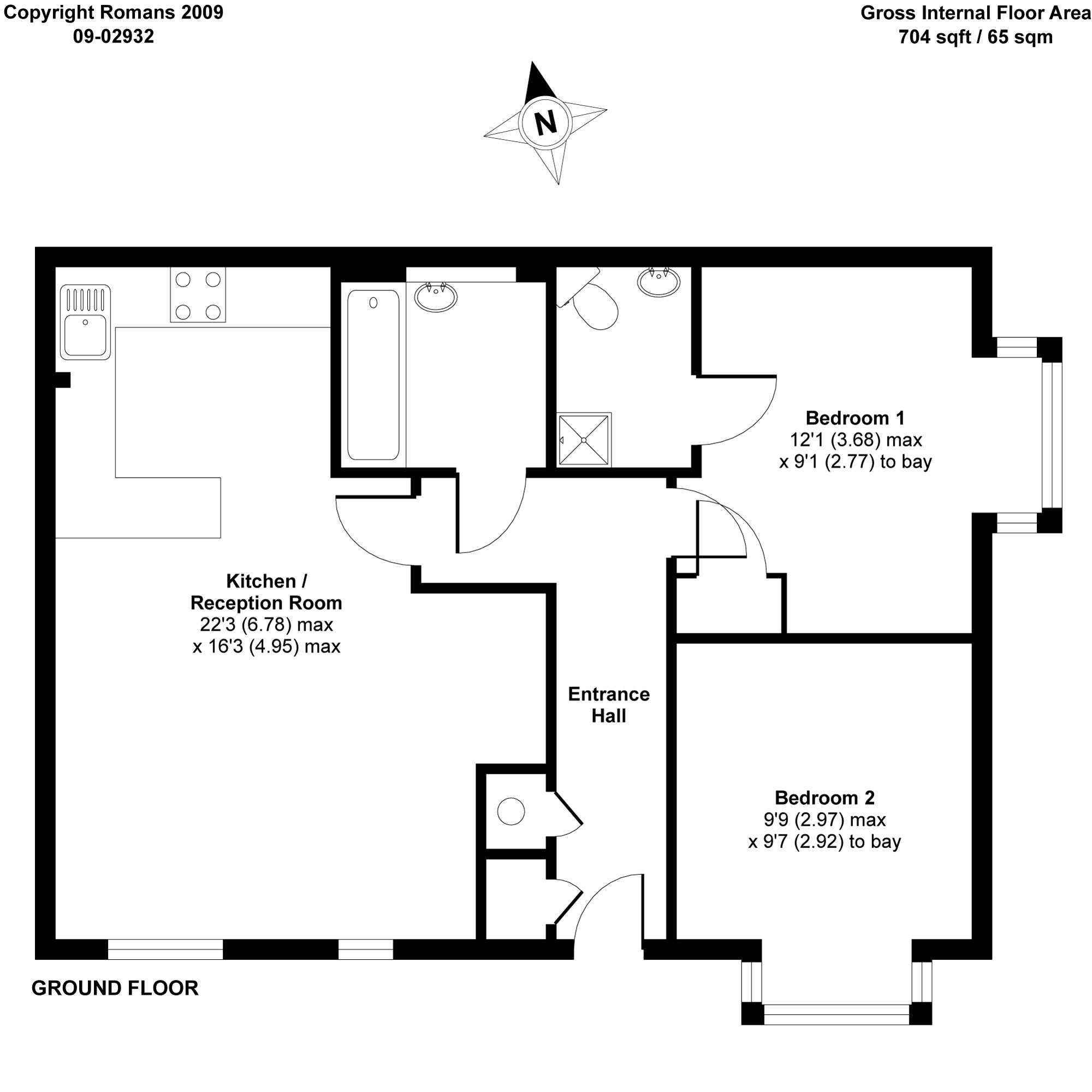 2 Bedrooms Flat to rent in Woodmill Court, London Road, Ascot SL5