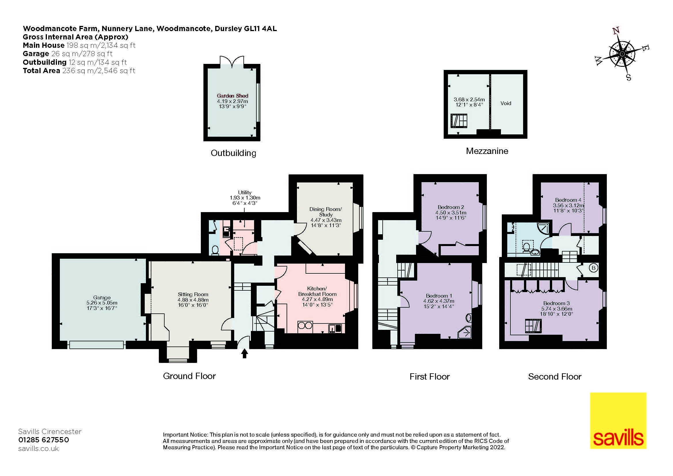 Nunnery Lane, Woodmancote, Dursley, Gloucestershire GL11, 4 bedroom