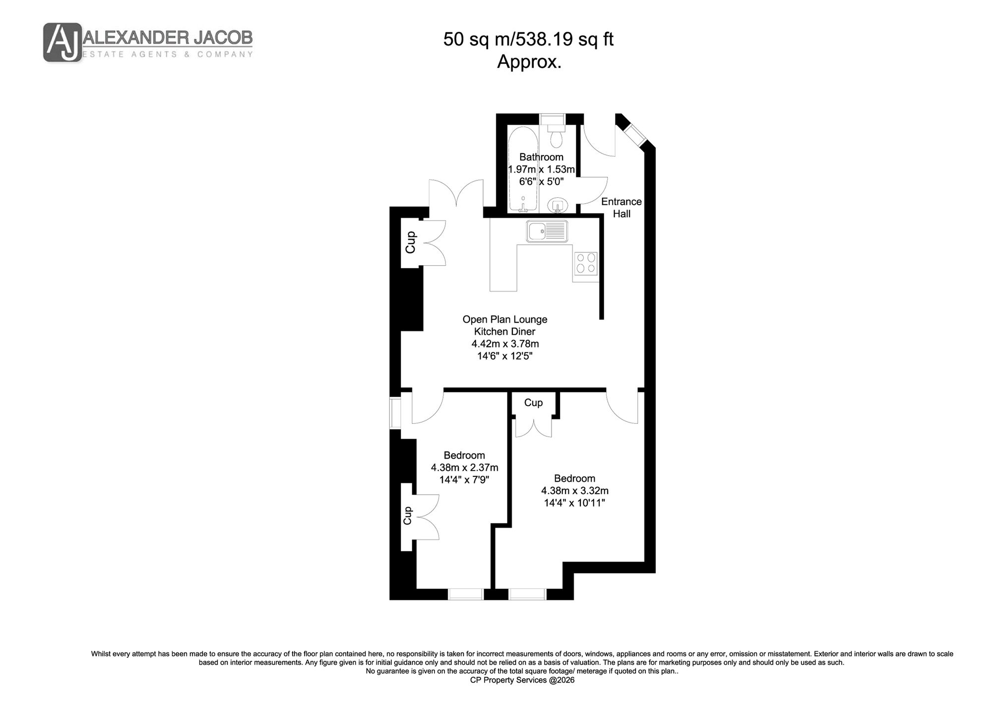 Flat 1, Victoria House 34-36 Victoria Road, Retford floorplan