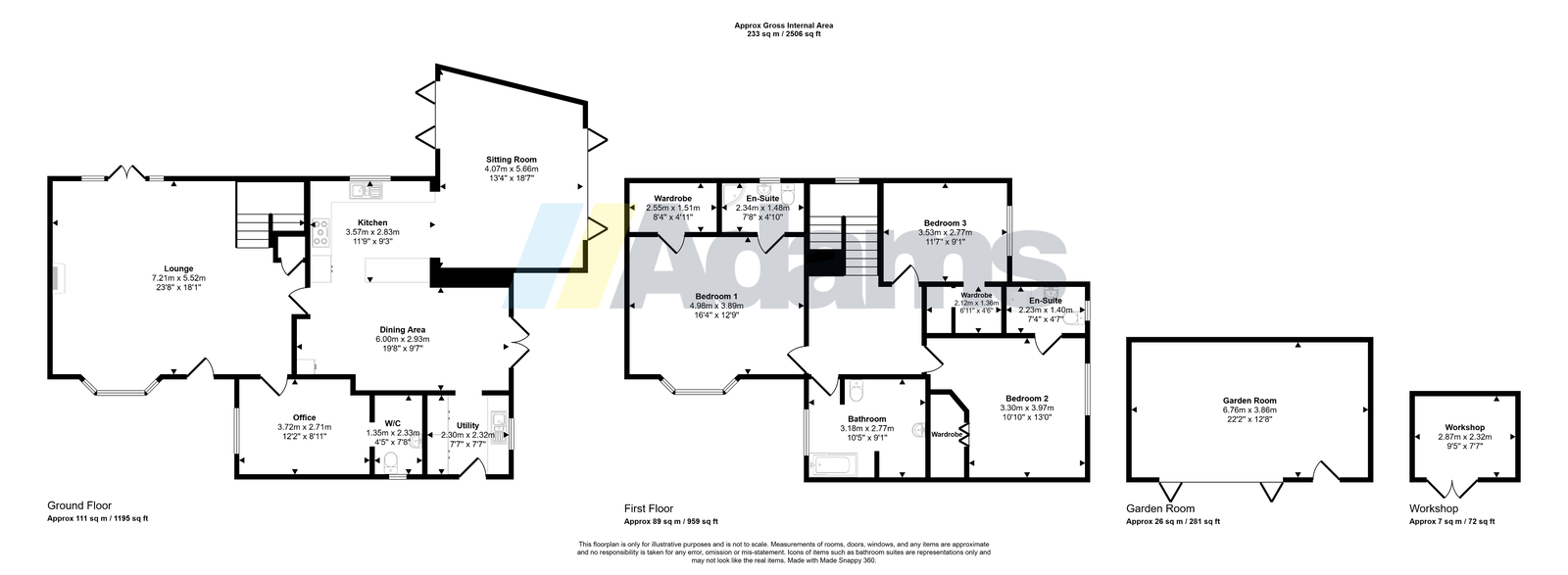 279, Thelwall New Road, Warrington floorplan