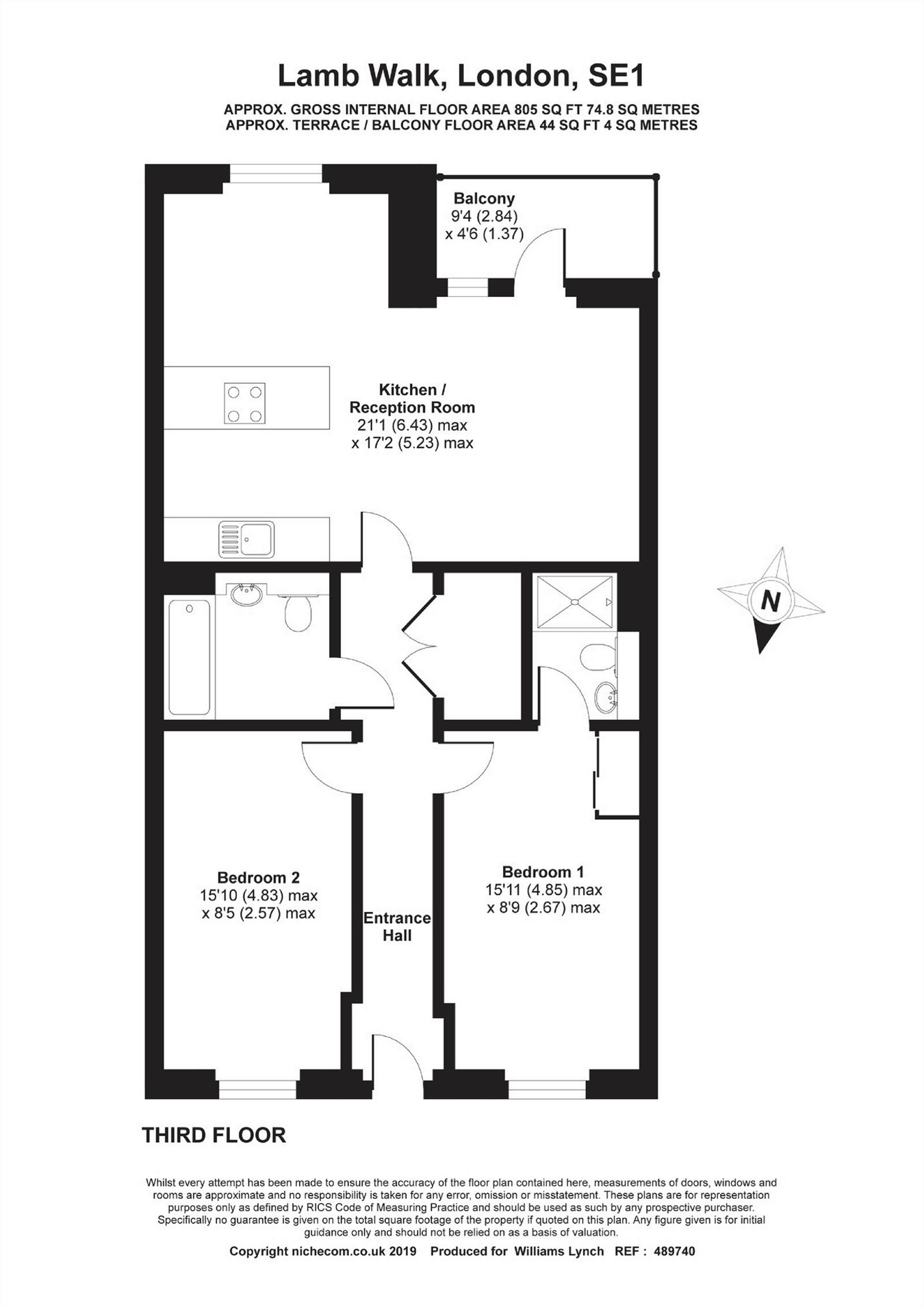 2 Bedrooms Flat to rent in Gallery Apartments, 6 Lamb Walk, London Bridge SE1