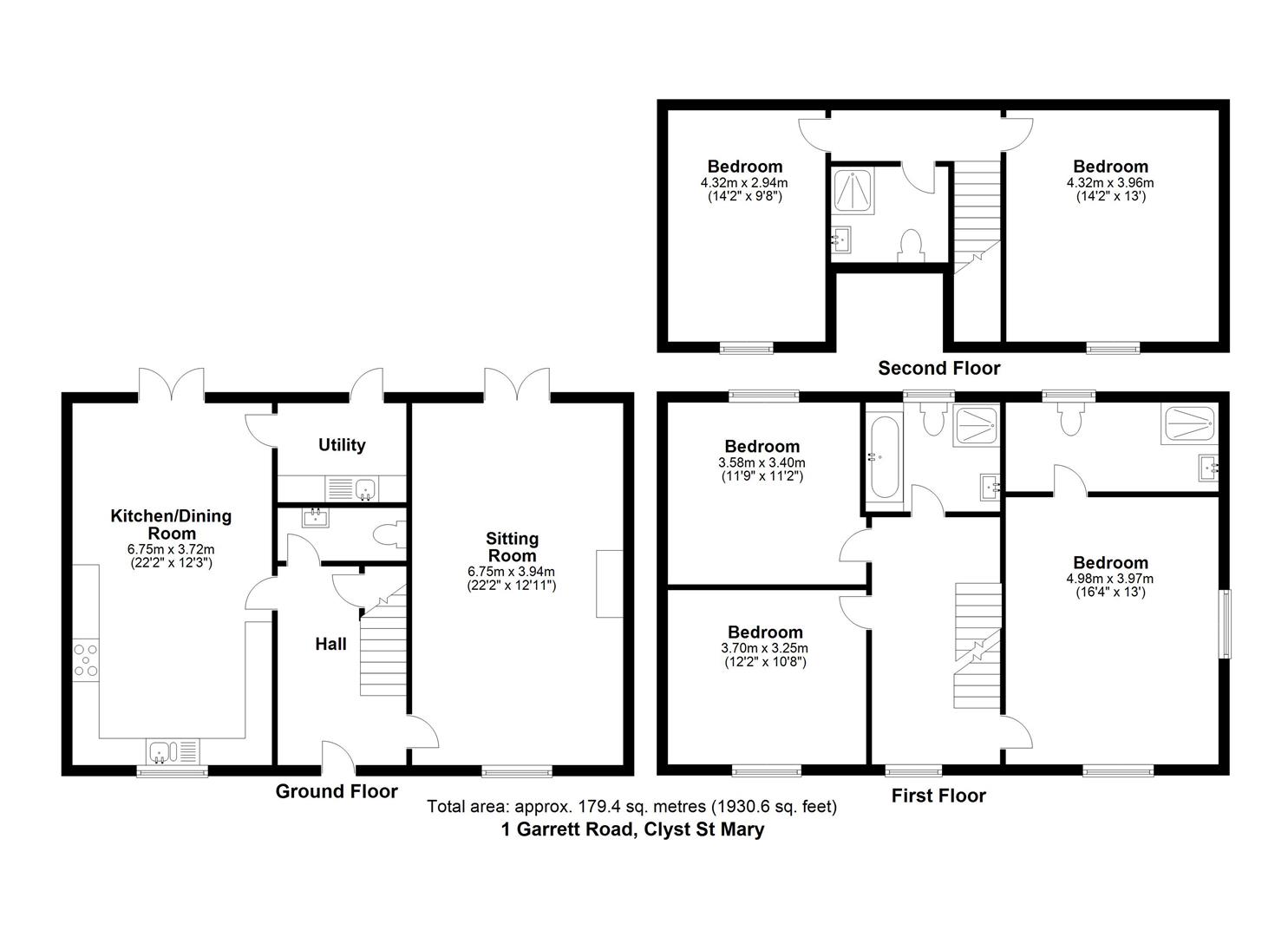 Garratt Road, Clyst St. Mary, Exeter EX5, 4 bedroom property to rent