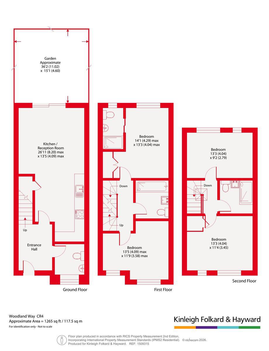 8, Willow House, 51, Woodland Way, Mitcham floorplan