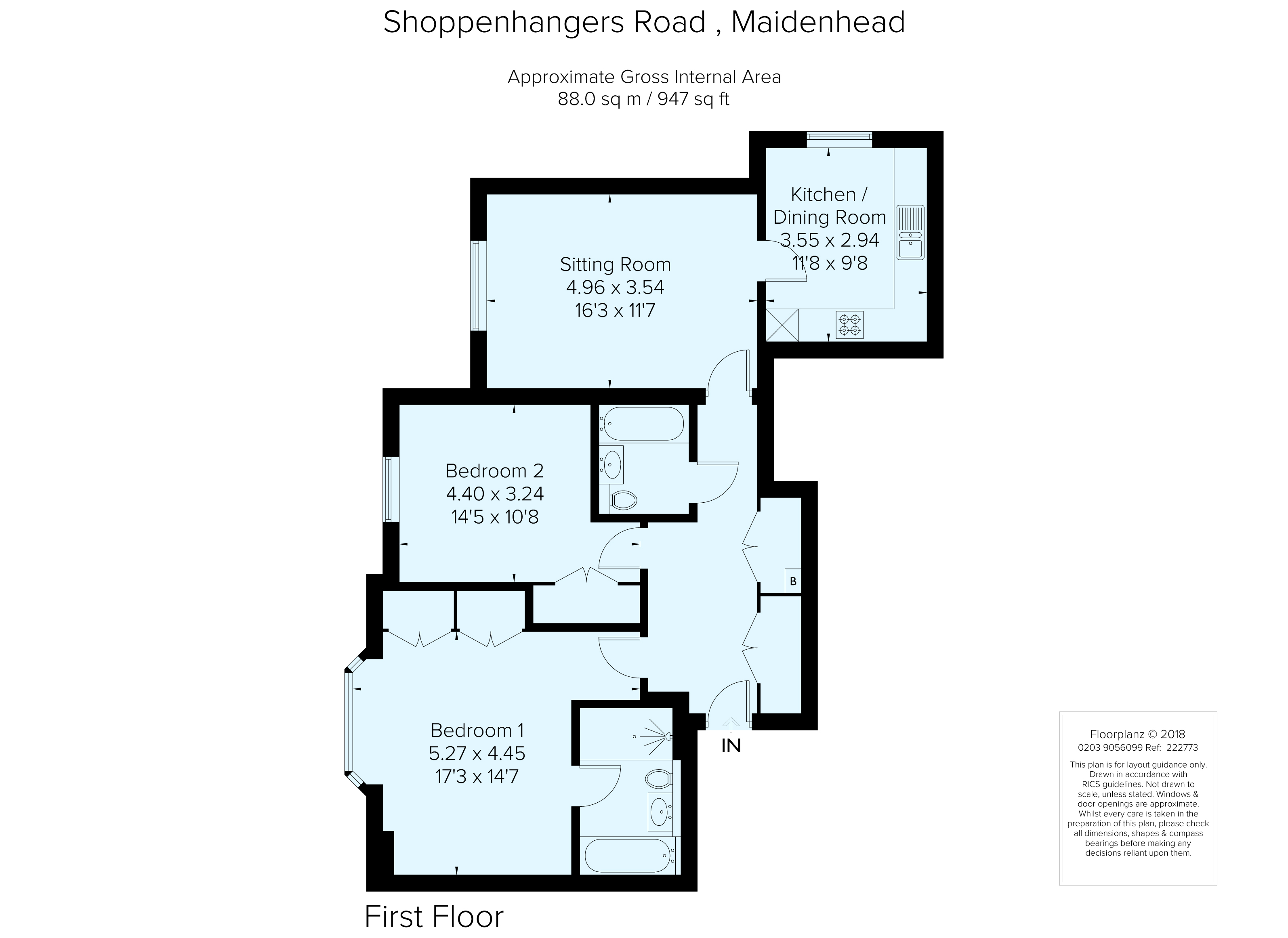 2 Bedrooms Flat to rent in Shoppenhangers Road, Maidenhead SL6