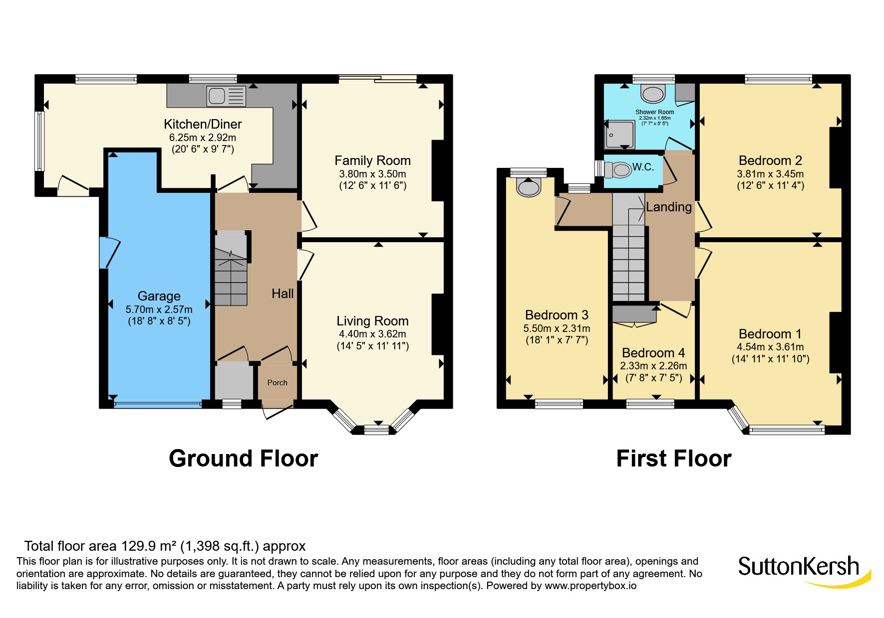 6, Martin Close, Merseyside floorplan