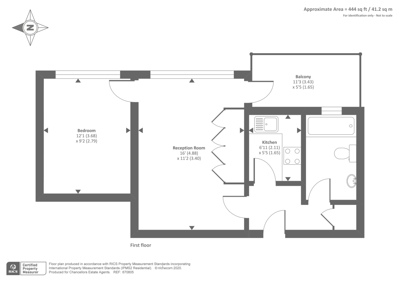 Flat 9, 202, Kensington Church Street, London floorplan
