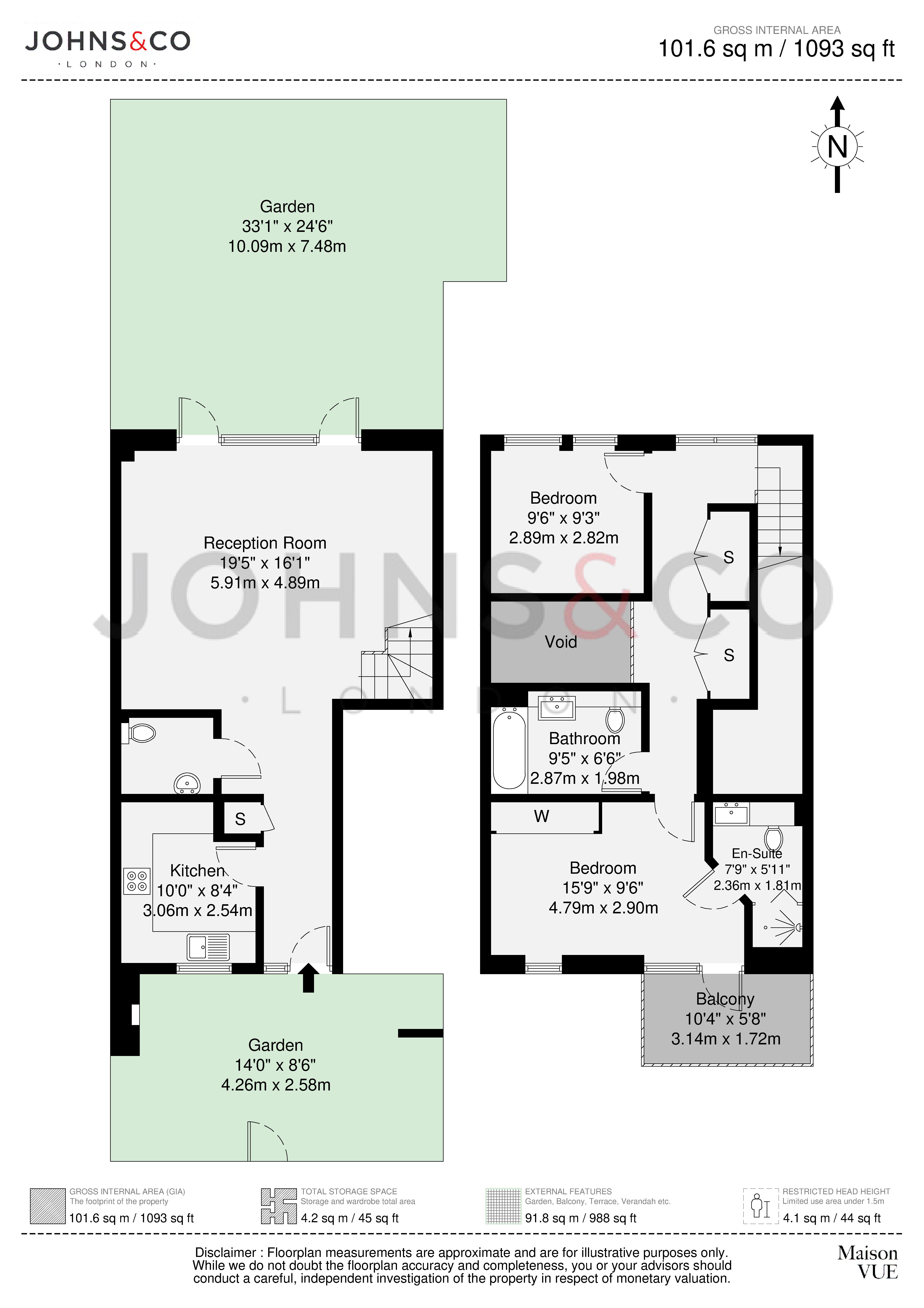 13, Chichester Road, London floorplan