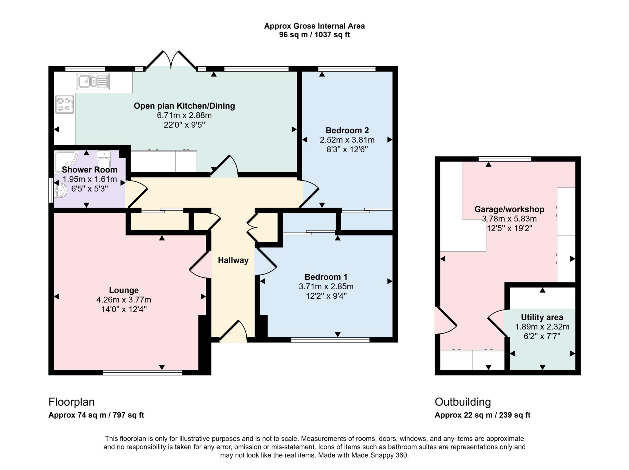 16, Elm Grove, Nairn floorplan