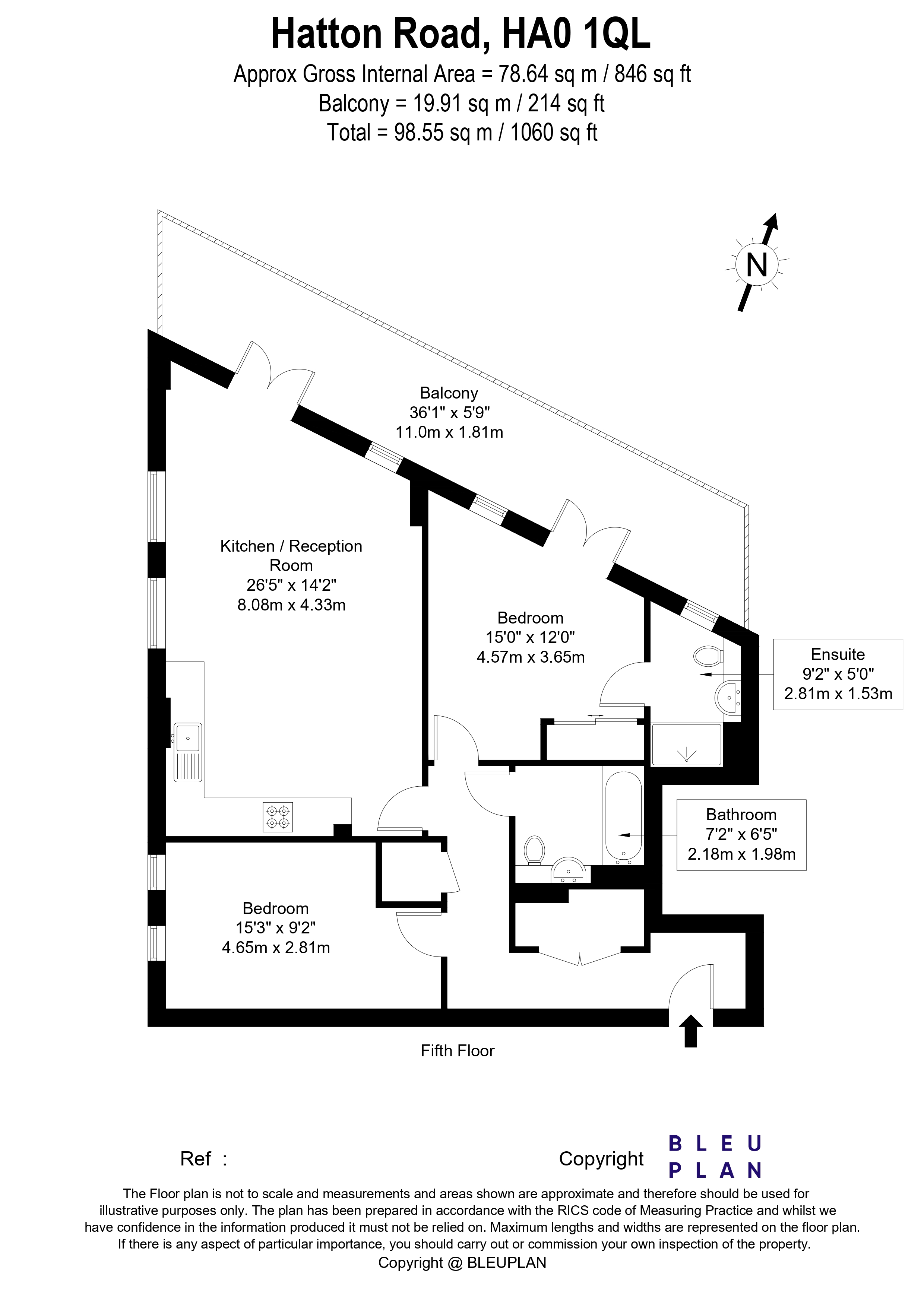 Hatton Road, Wembley floorplan