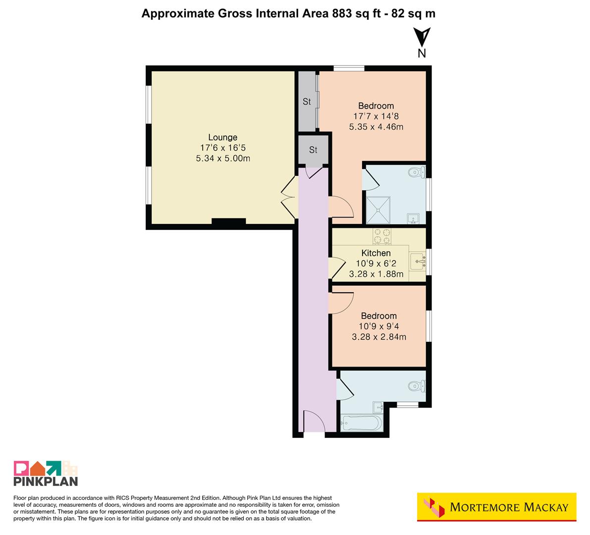 Flat 11 Gillies Court, 3, Donovan Place, London floorplan