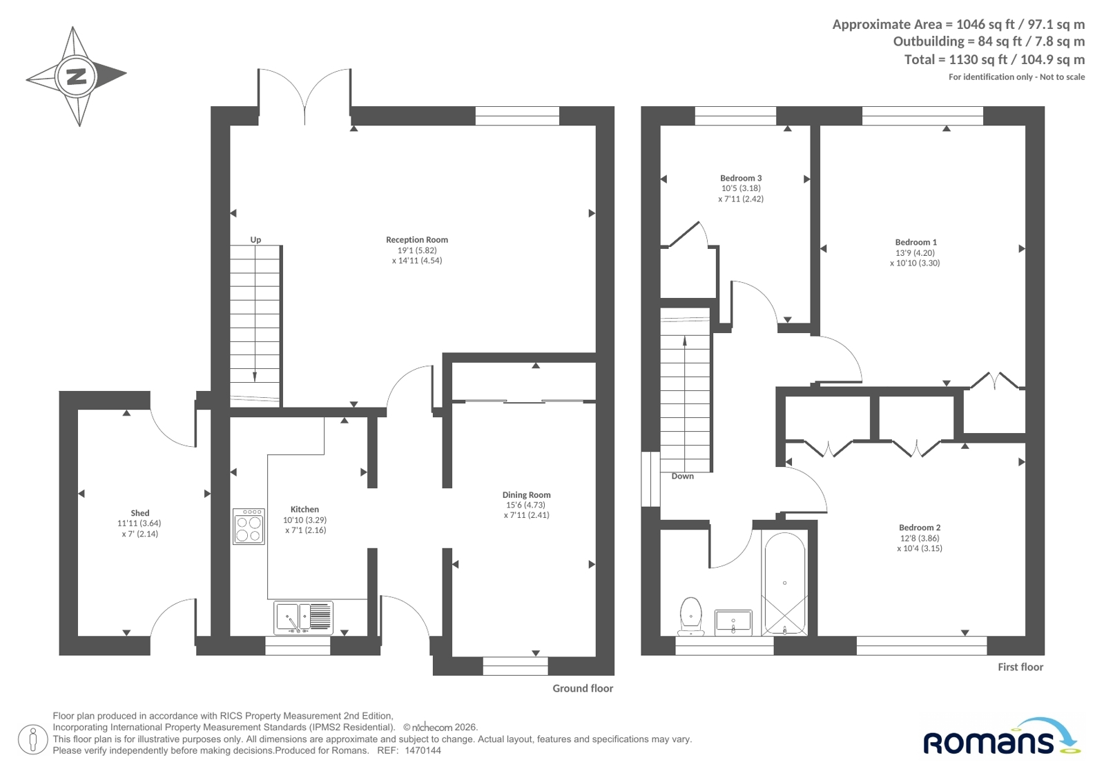1, Bay Tree Court, Slough floorplan