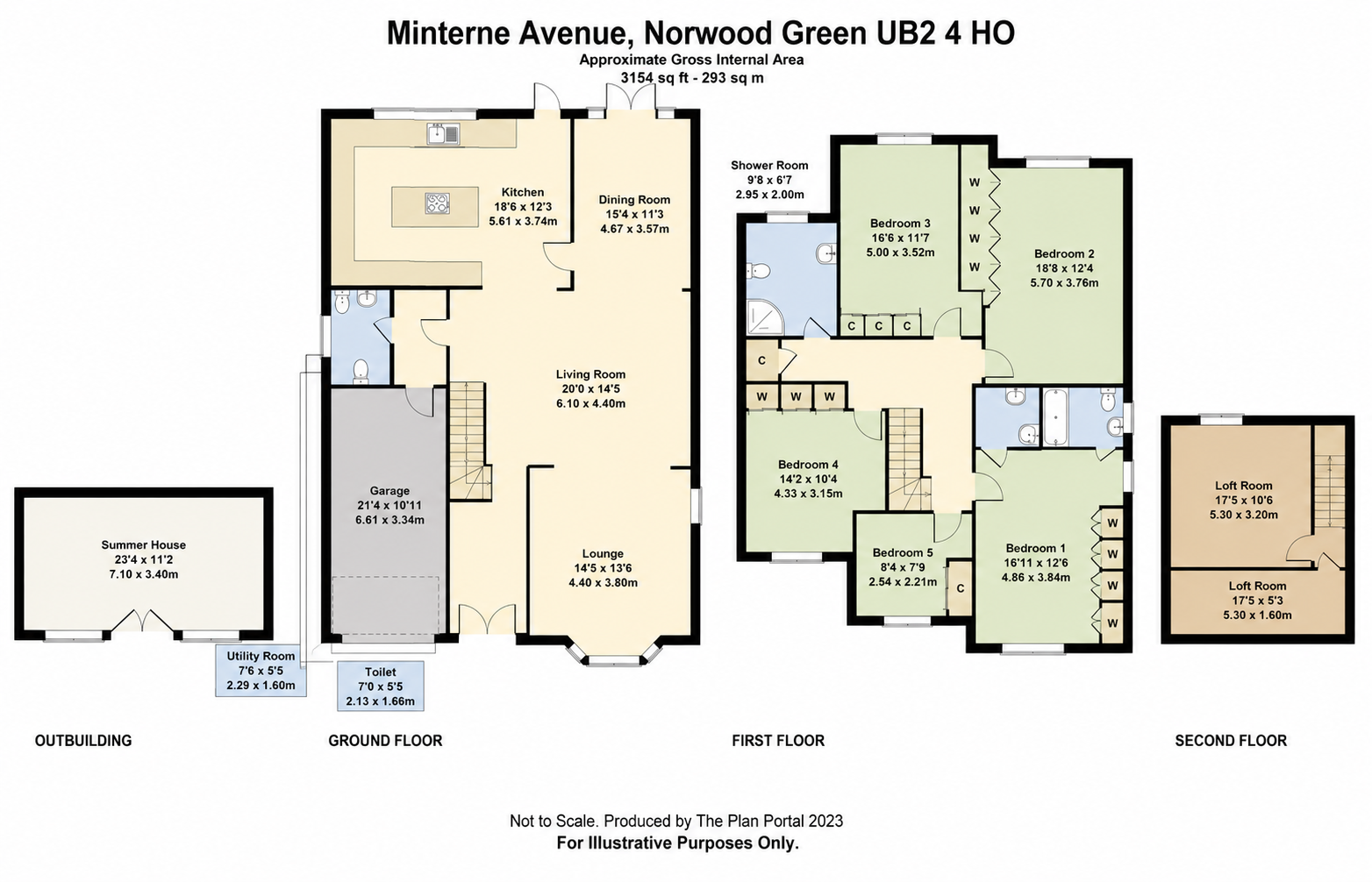 43, Minterne Avenue, Southall floorplan
