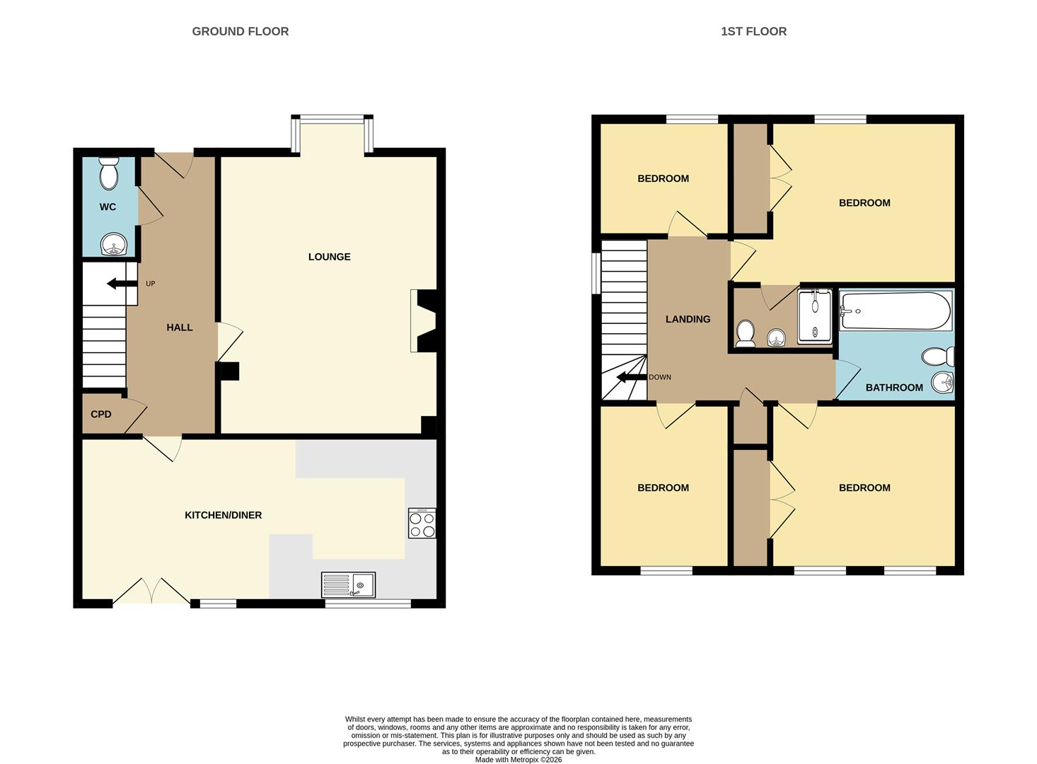 1, Chy Pons, St. Austell floorplan