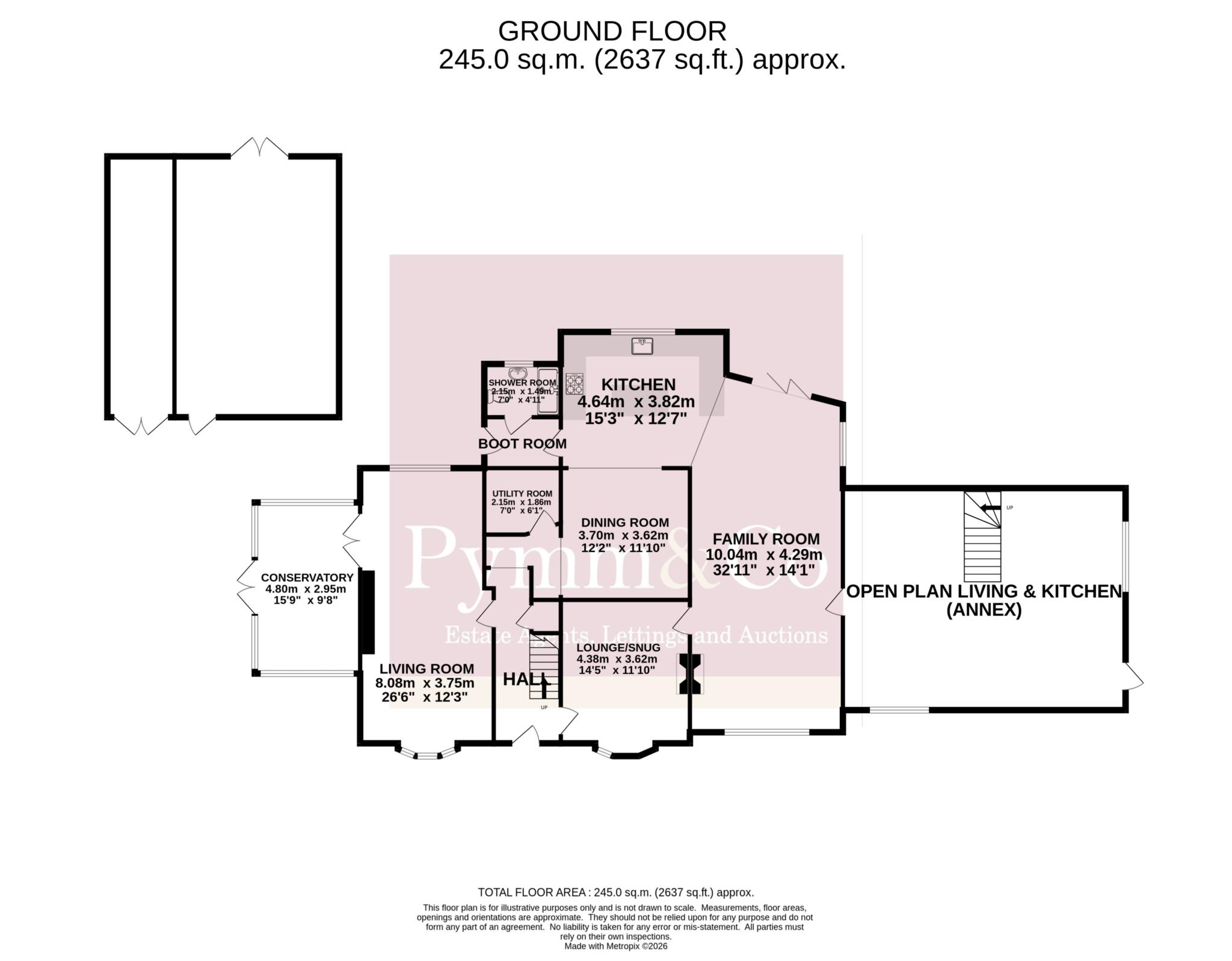 Holme Farmhouse, Old Hall Road, Dereham floorplan