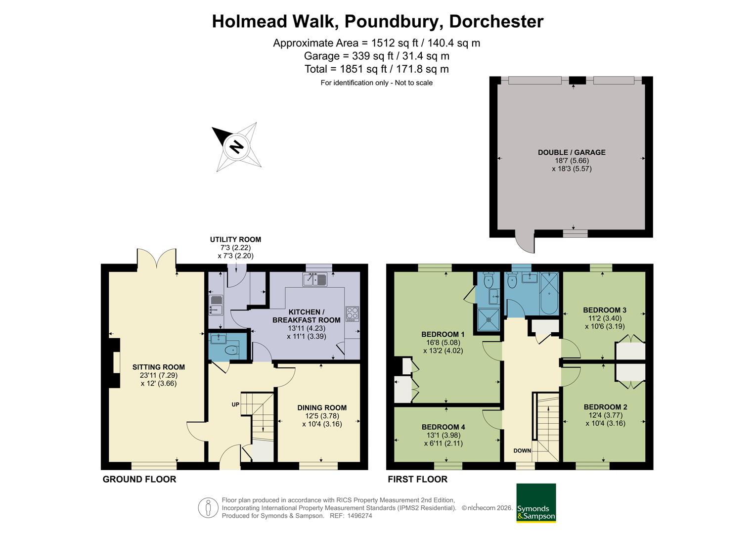 29, Holmead Walk, Dorchester floorplan