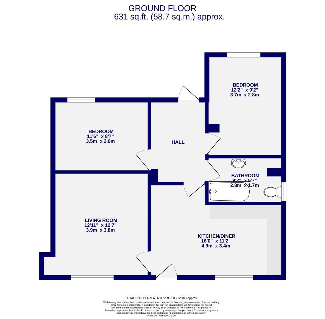 51a, Front Street, York floorplan