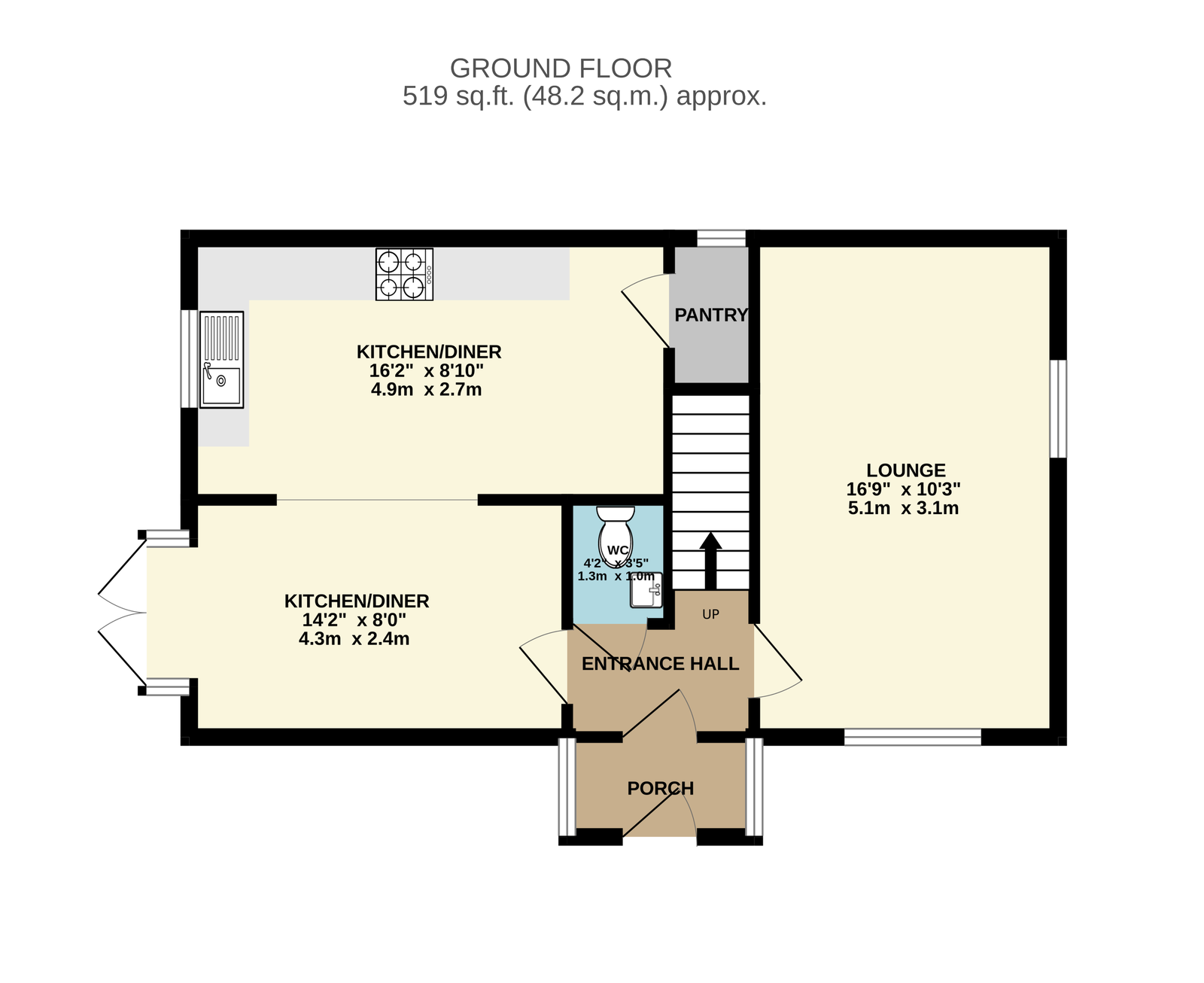 34, Matthews Drive, Cannock floorplan