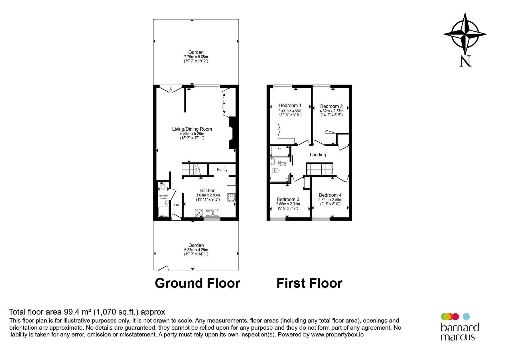 3, Horndean Close, London floorplan