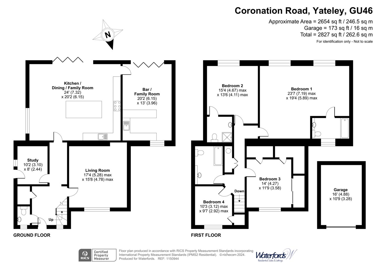 3, Coronation Road, Yateley floorplan