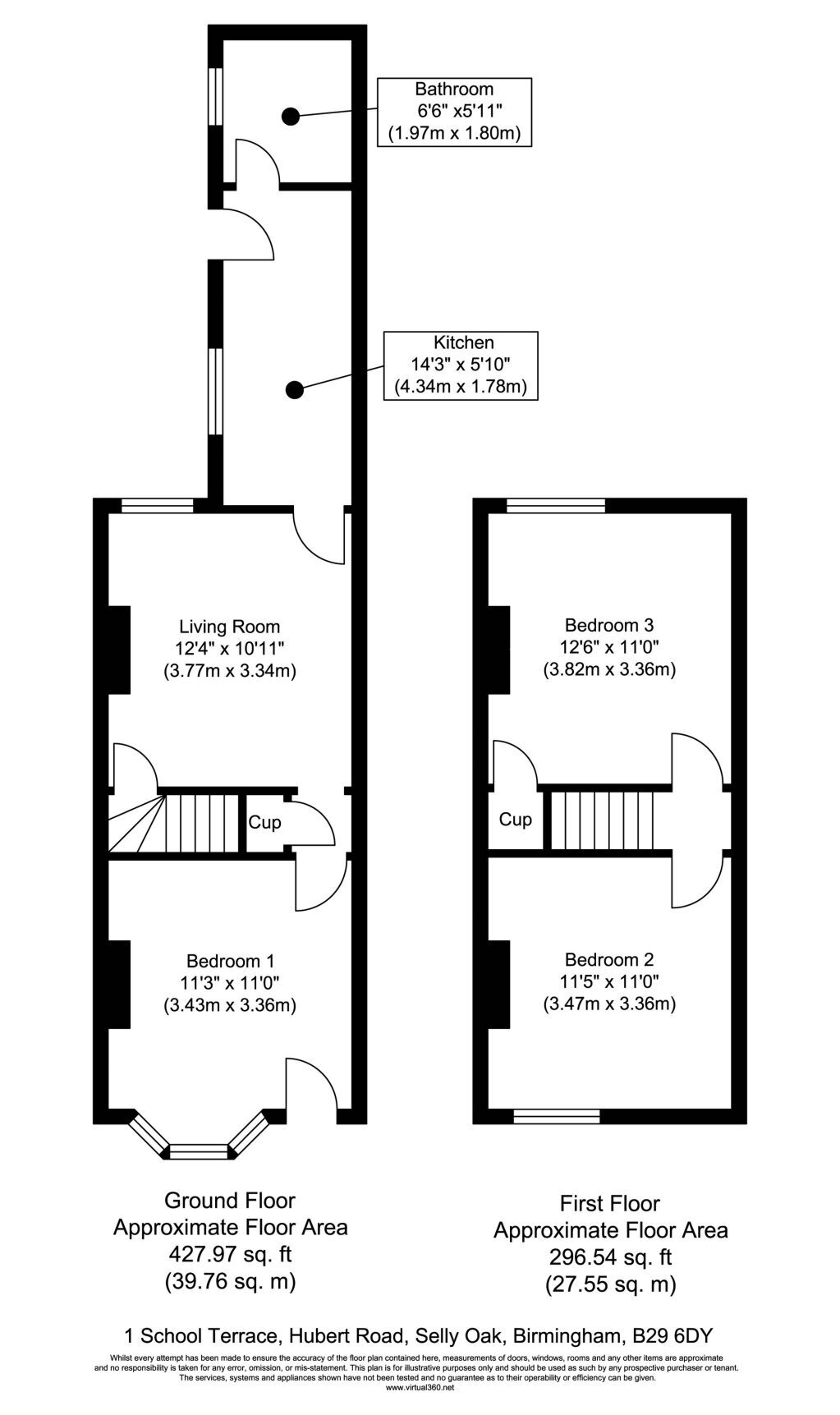 1, School Terrace, Birmingham floorplan