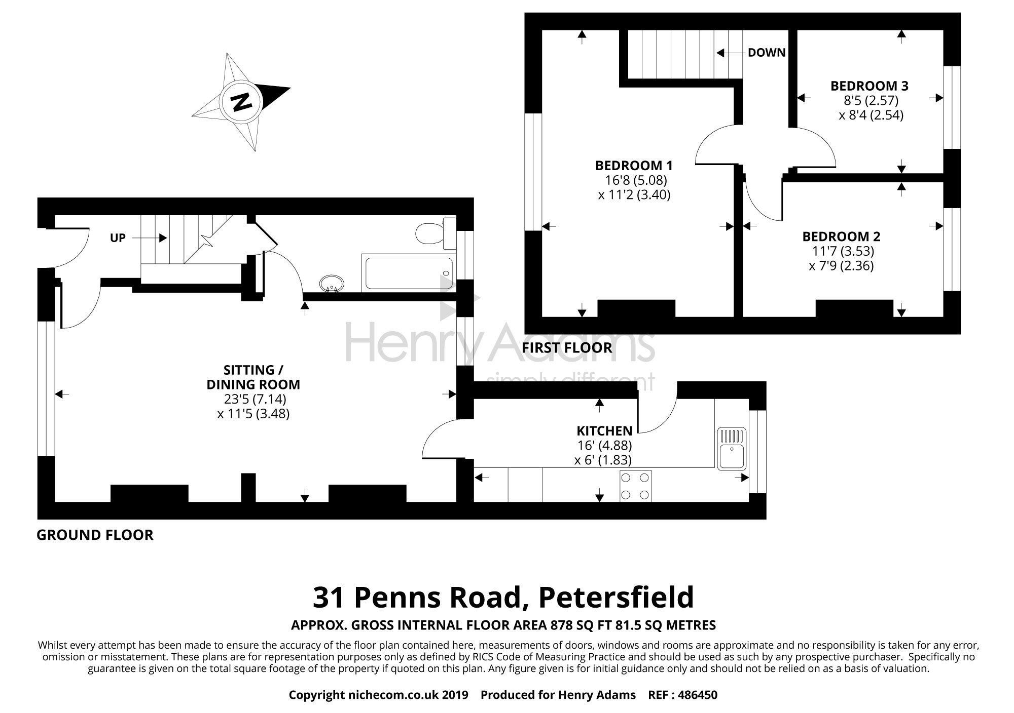 3 Bedrooms Terraced house for sale in Penns Road, Petersfield GU32