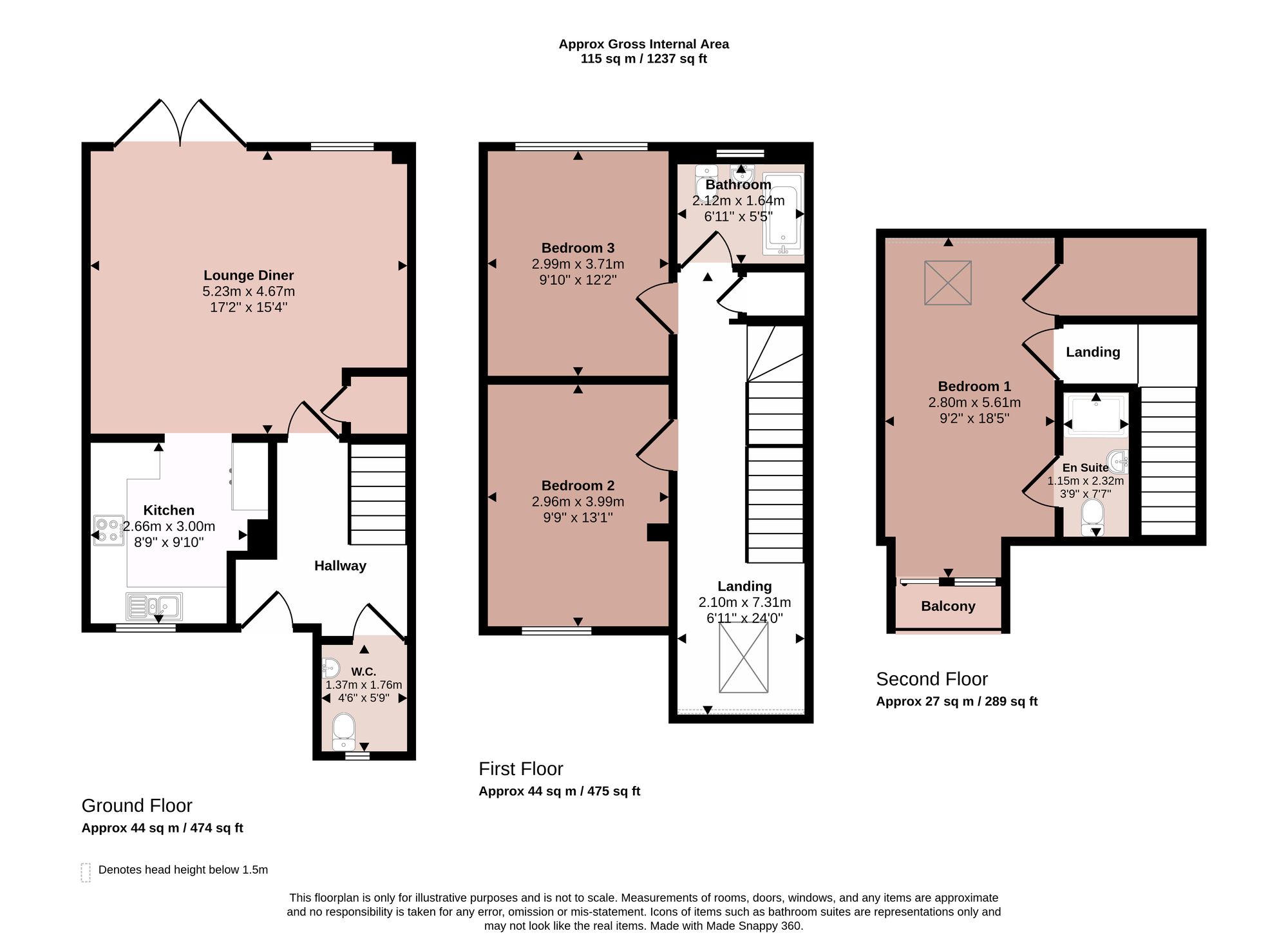 49 Derwent Way, York floorplan